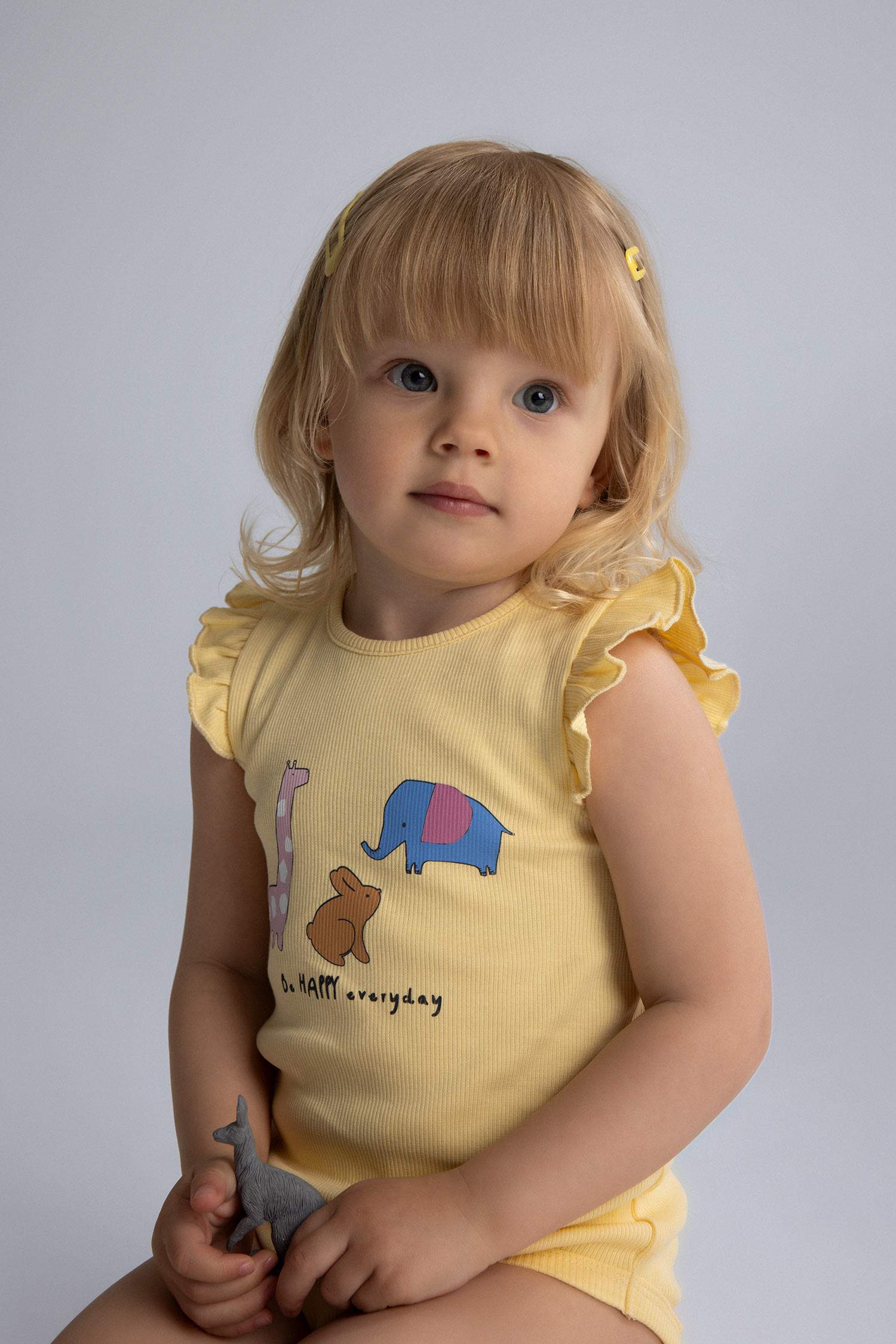 Baby Girl Newborn Animal Patterned Corduroy Snap Bodysuit