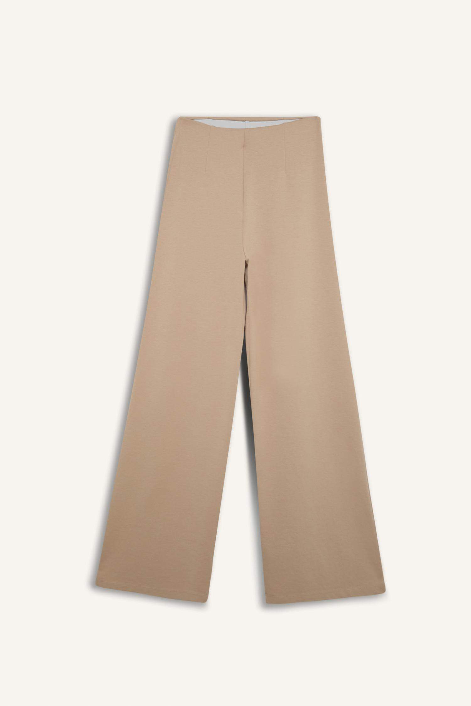 بنطلون سويت بانتس بيزك برجل واسع قصة مستقيمة