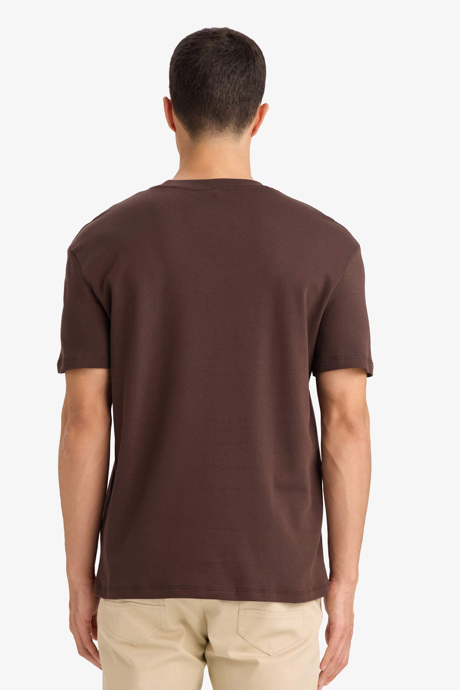 100% Cotton Regular Fit Crew Neck Basic T-Shirt