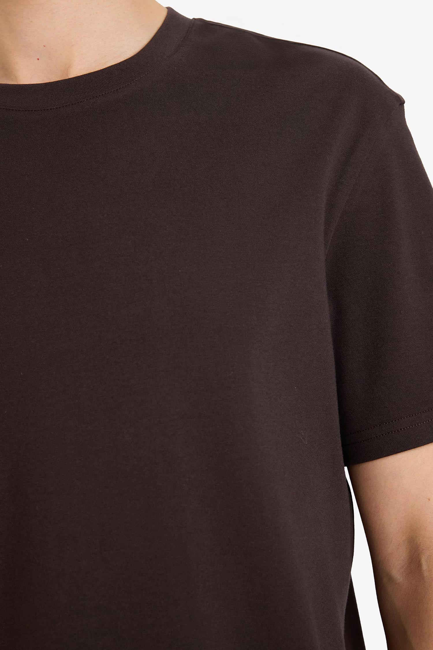 DeFacto Ultra Yumuşak %100 Pamuk REGULAR FIT Basic Tişört görsel 4