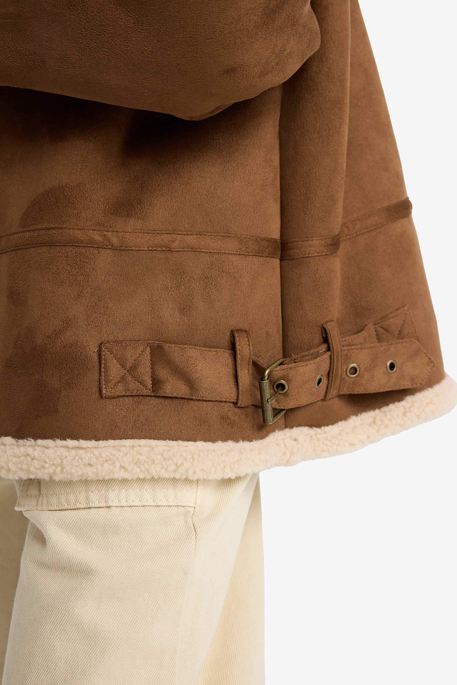 Kız Çocuk Pelüş Astar Fermuarlı Mont