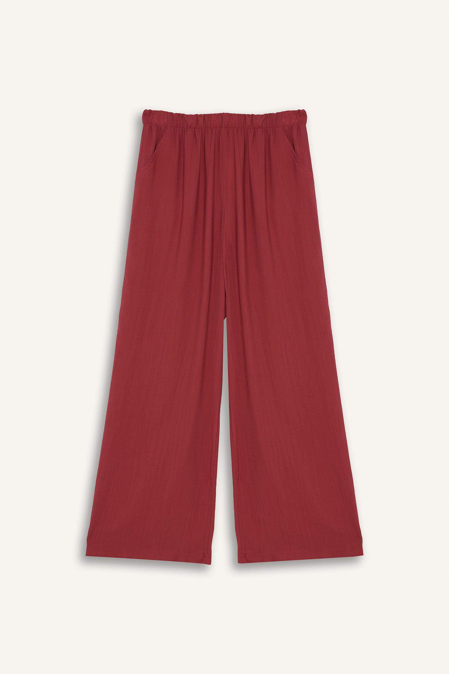 بنطرون قماش كرنكيل برجل واسع وايد ليج