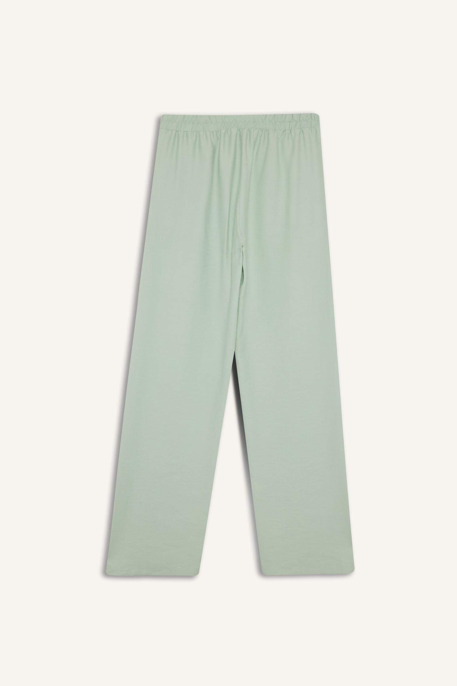 Wide Leg Basic Trousers