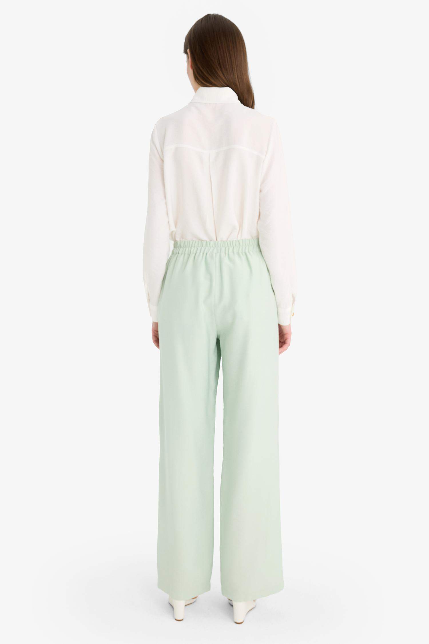 Wide Leg Basic Trousers