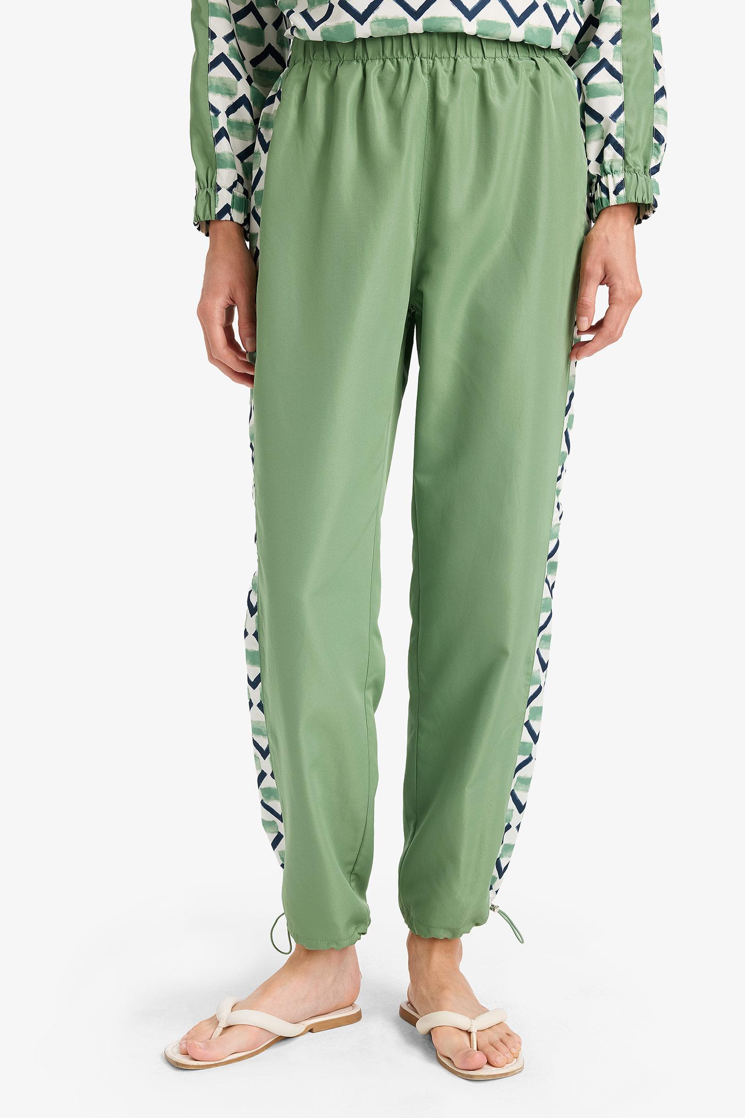 DeFacto Regular Fit Su İtici 3'lü Desenli Burkini Tesettür Mayo Takım görsel 7