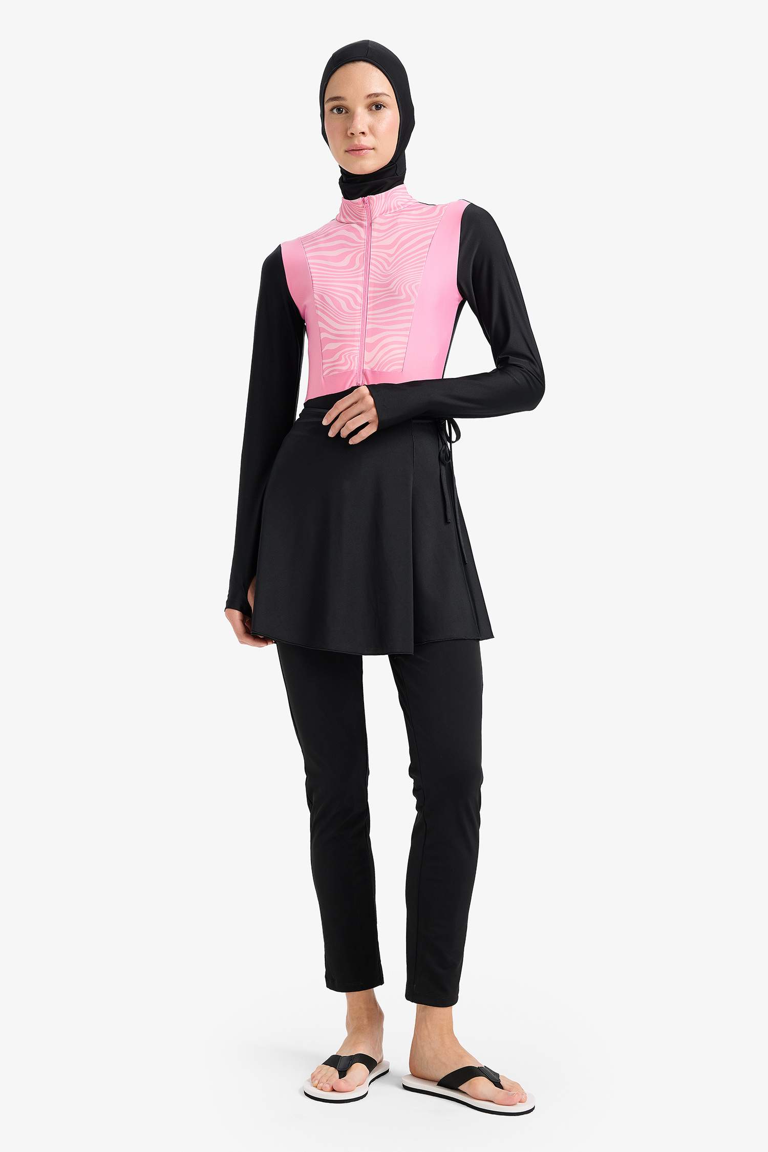 Regular Fit Hızlı Kuruyan Baskılı 5'li Burkini Takım