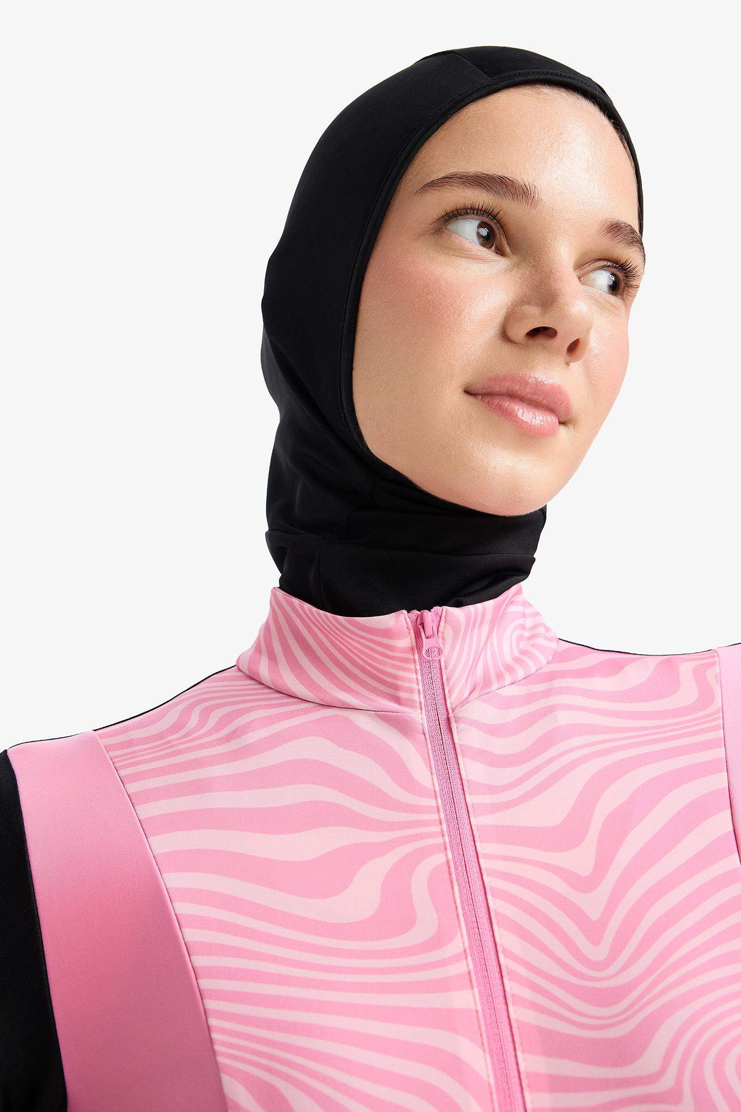 Regular Fit Hızlı Kuruyan Baskılı 5'li Burkini Takım