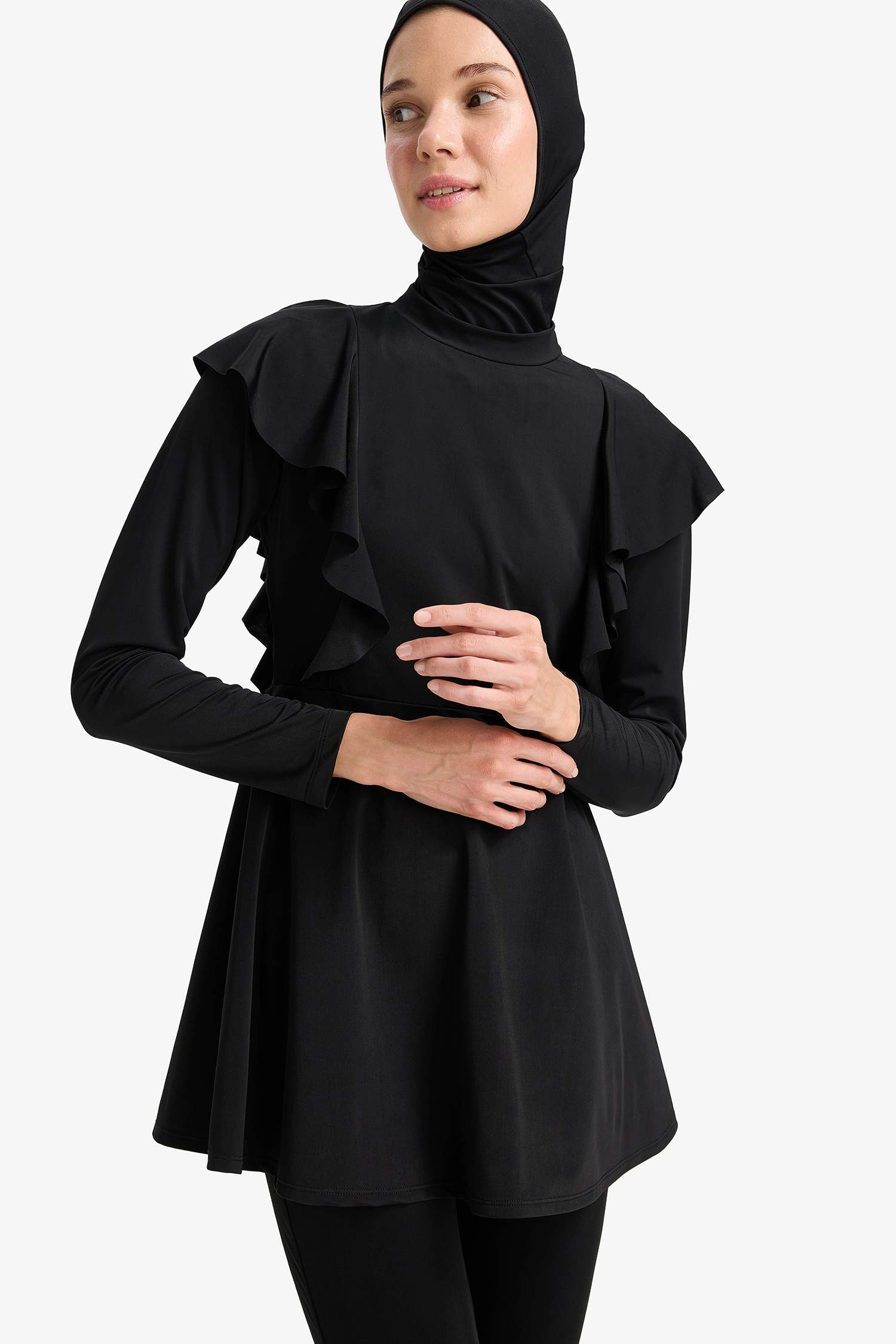 بوركيني محجبات قصة عادية سريع الجفاف - 5 قطع