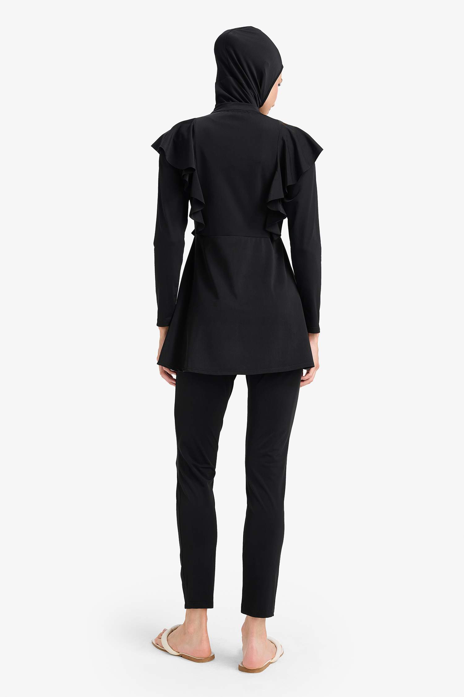 بوركيني محجبات قصة عادية سريع الجفاف - 5 قطع