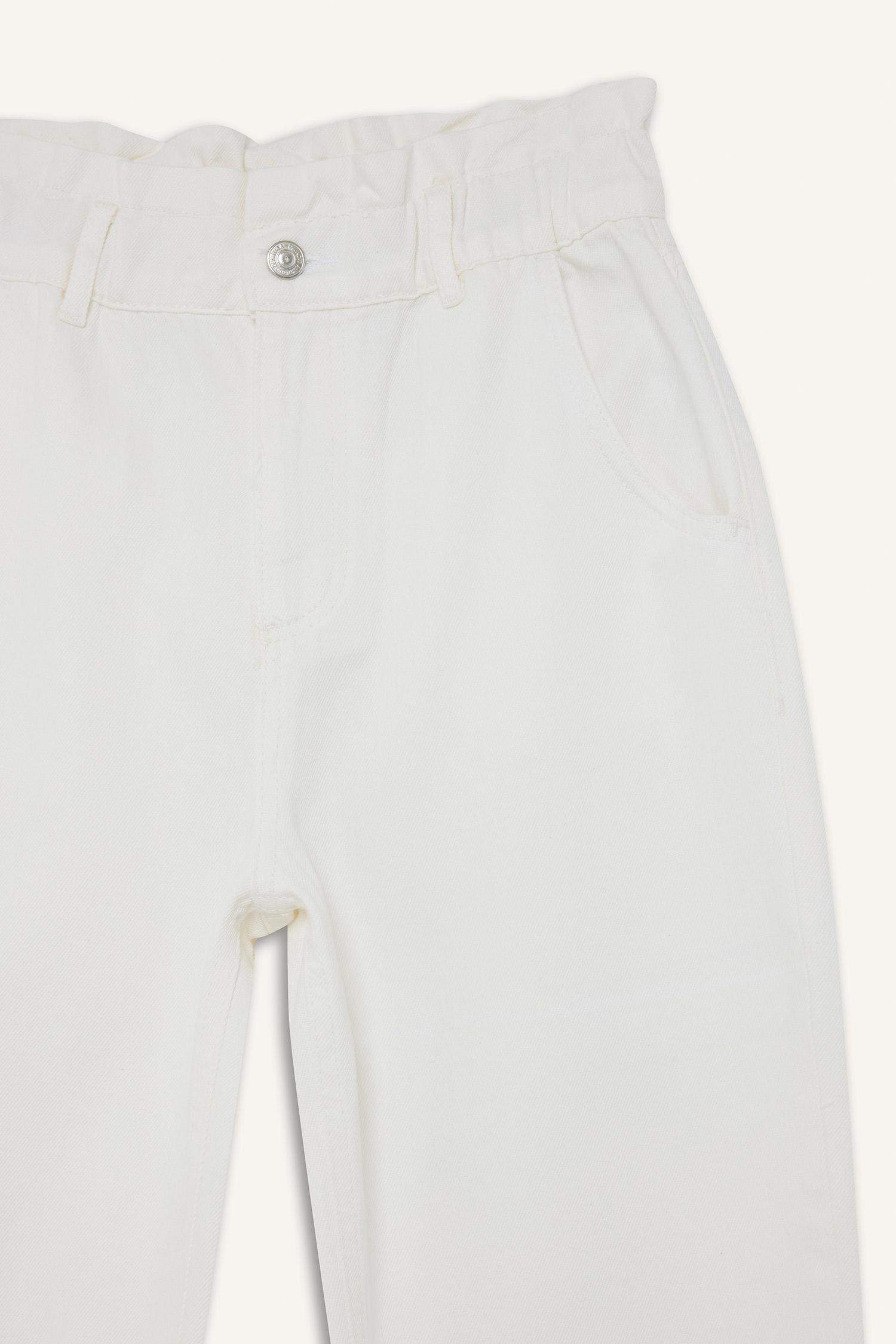 بنطرون جينز بيبرباج بخصر مطاطي