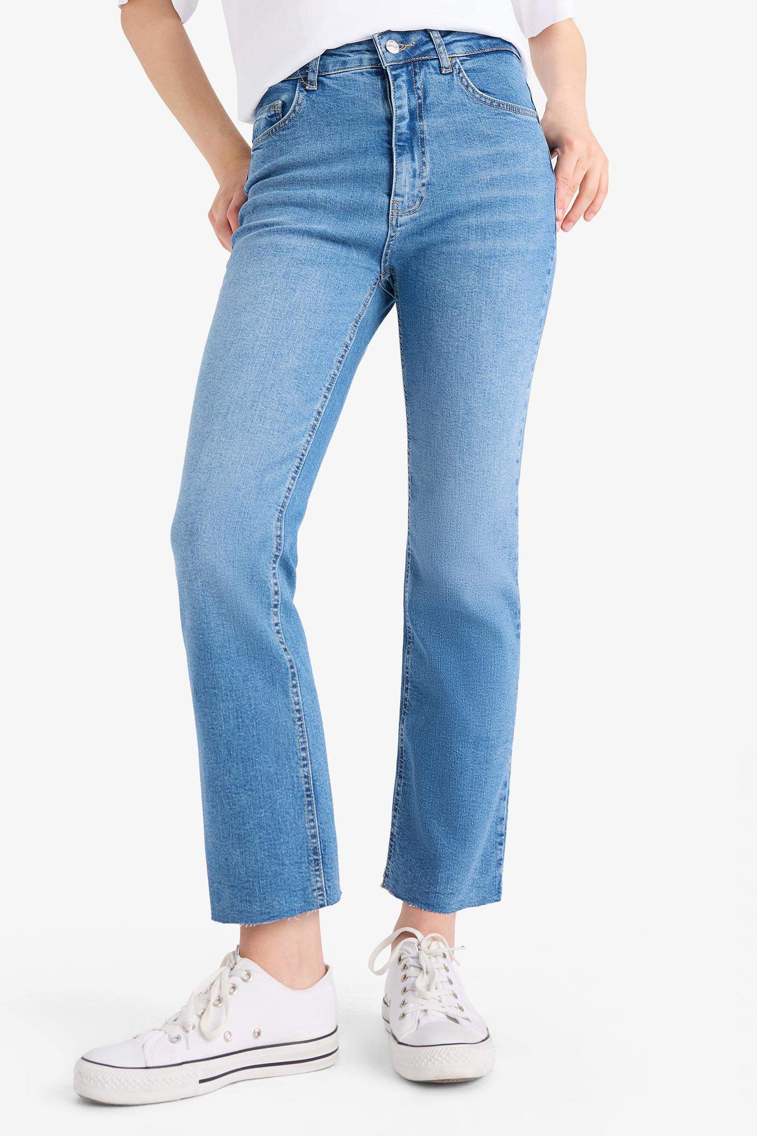 Crop Flare Fit High Waist Ankle Length Jeans