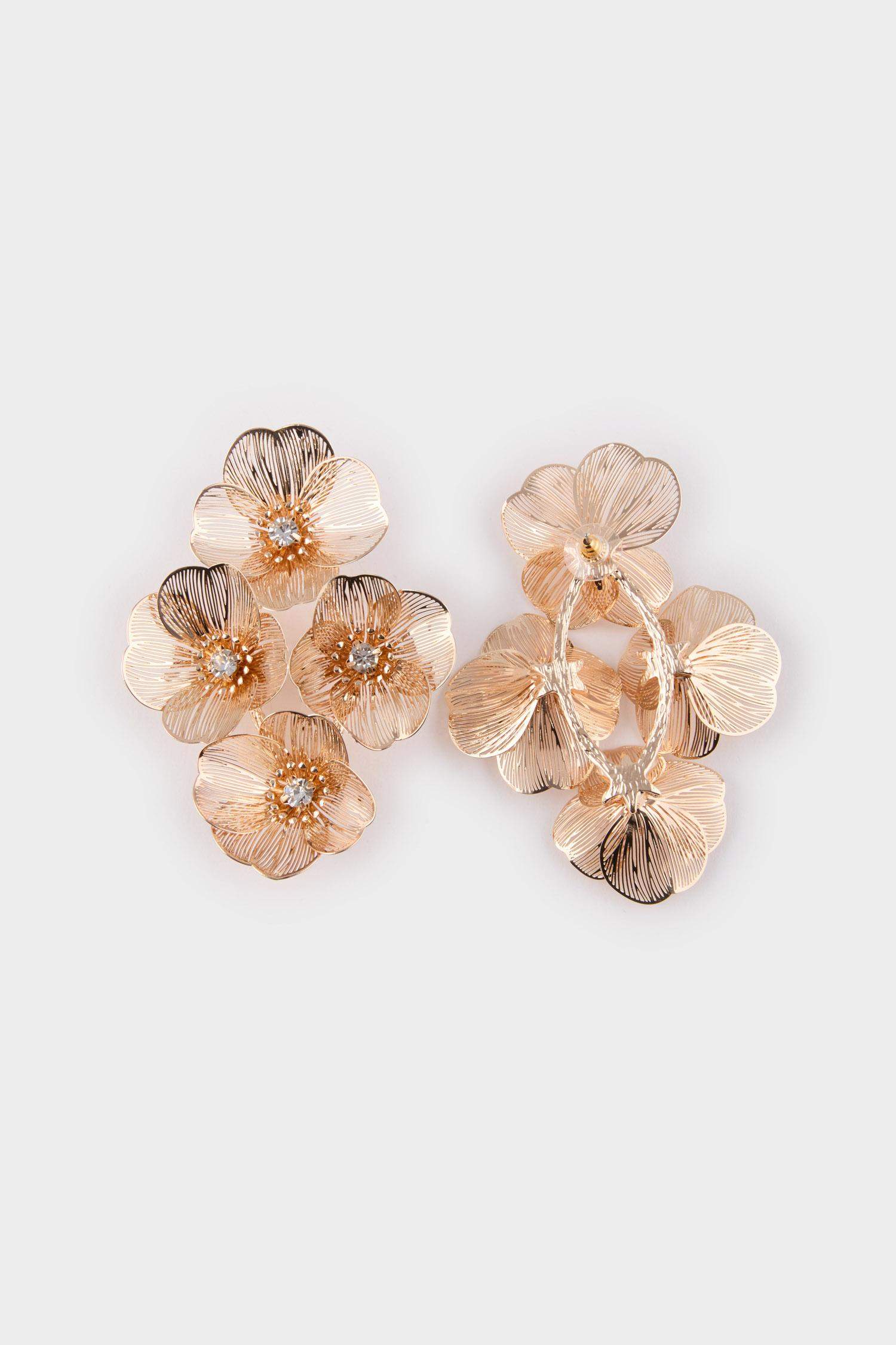 Kadın Çiçekli Küpe