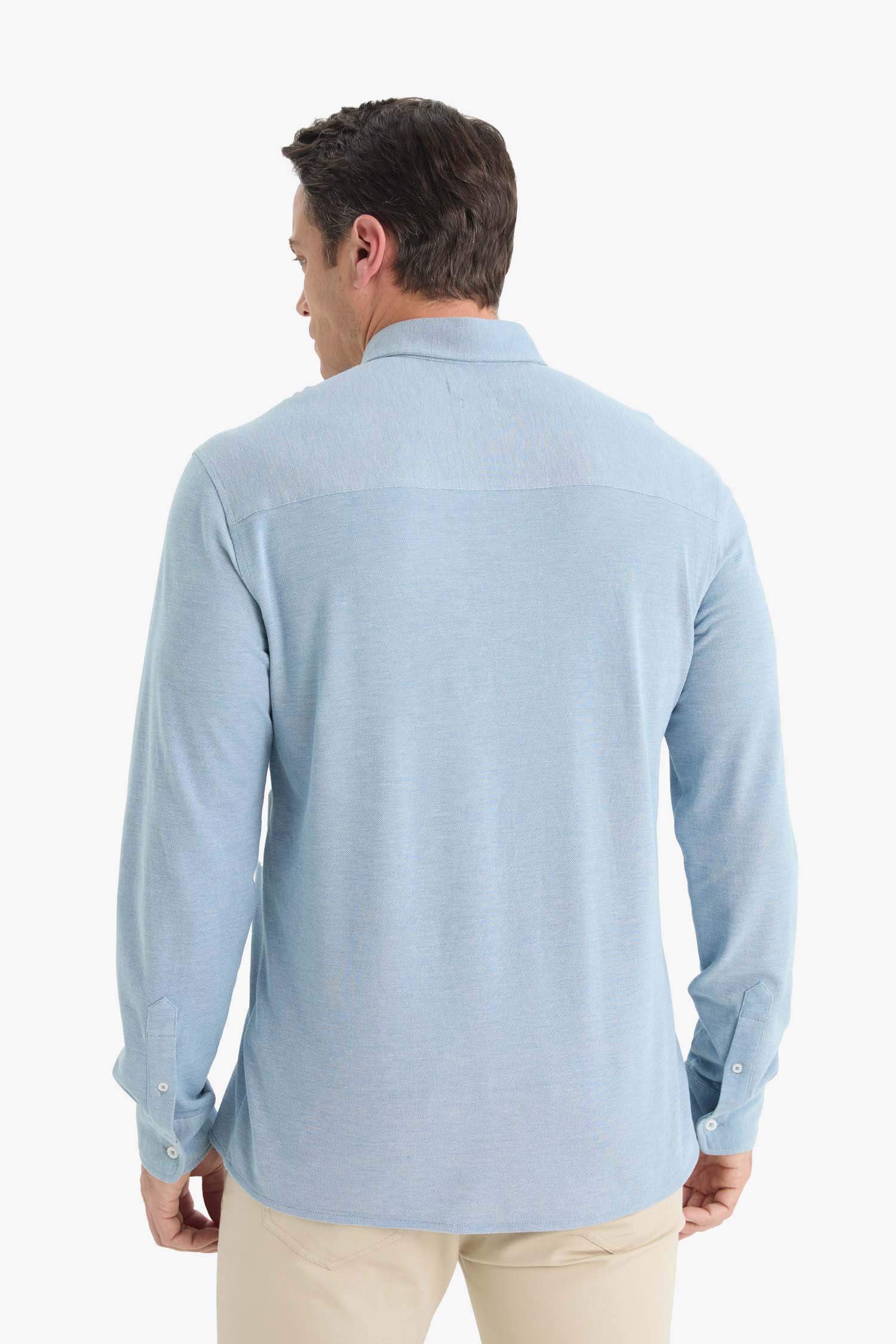 Regular Fit Polo Shirt Long Sleeve Shirt