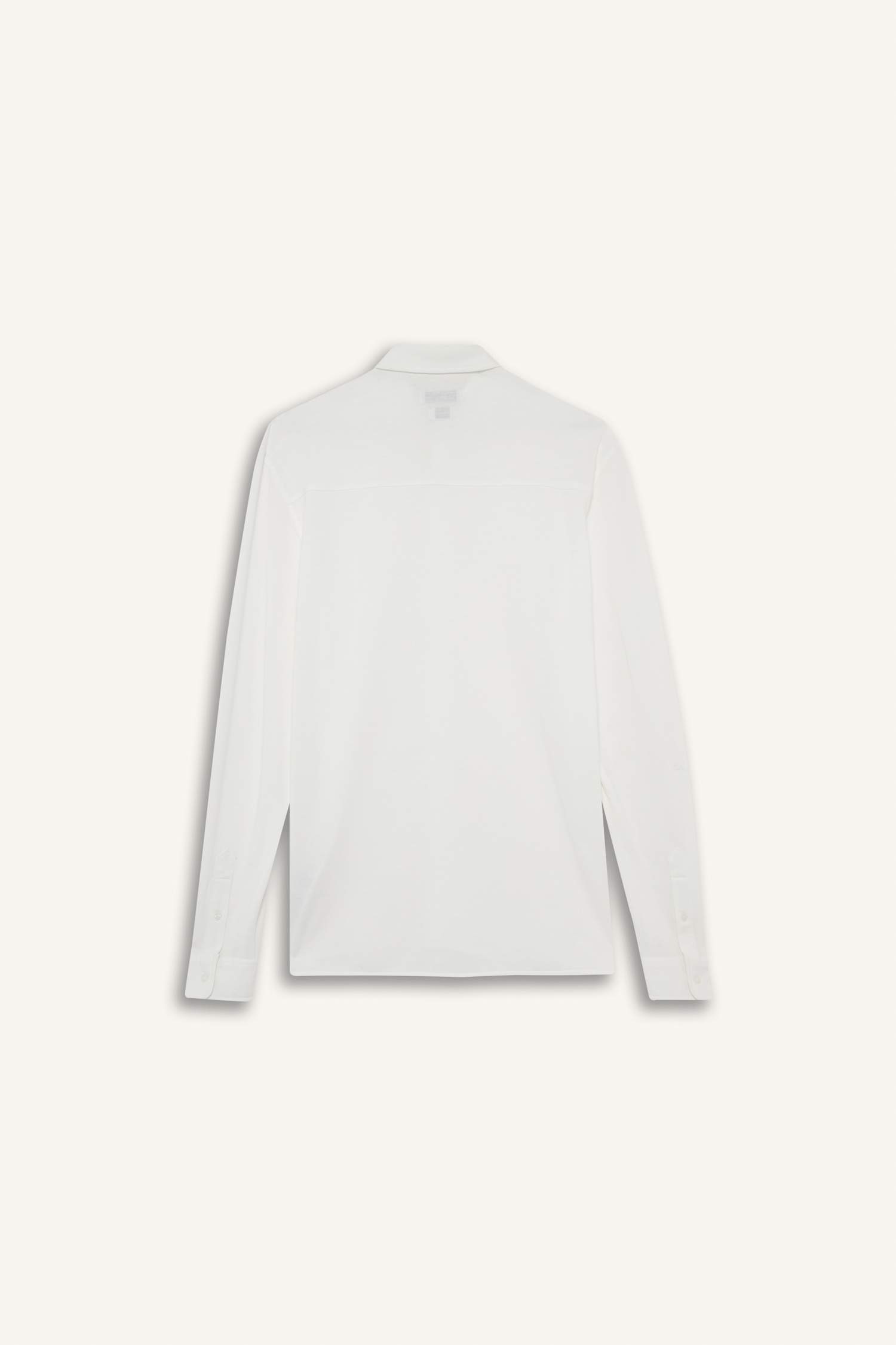 Regular Fit Polo Yaka Penye Uzun Kollu Gömlek