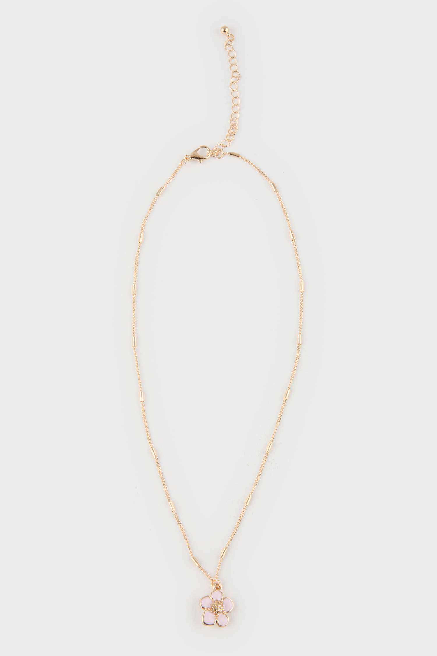 سيت نسائي قلادة وتراجي بالؤلؤ وردي