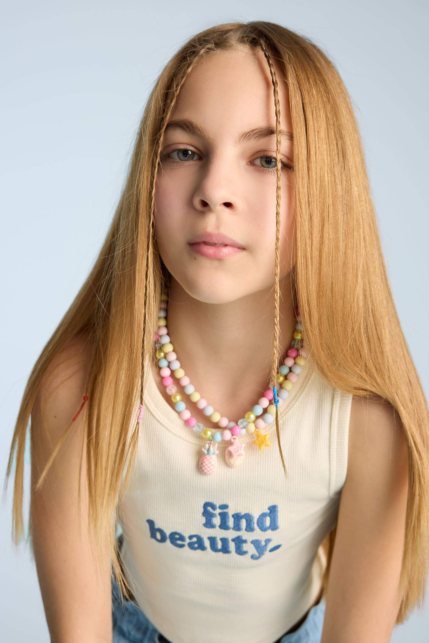 Girl 2 Piece Colorful Fruit Necklace