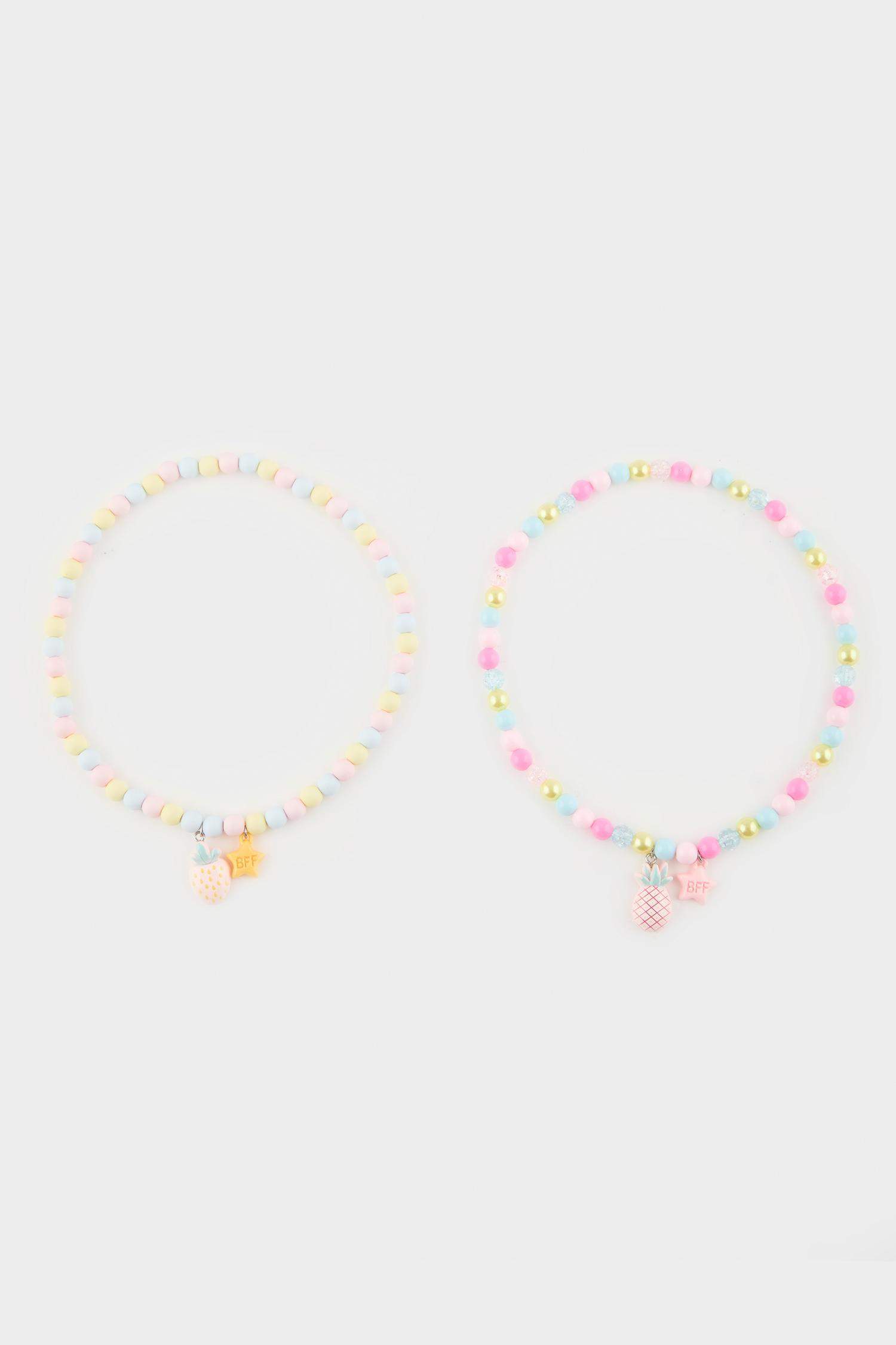 Girl 2 Piece Colorful Fruit Necklace
