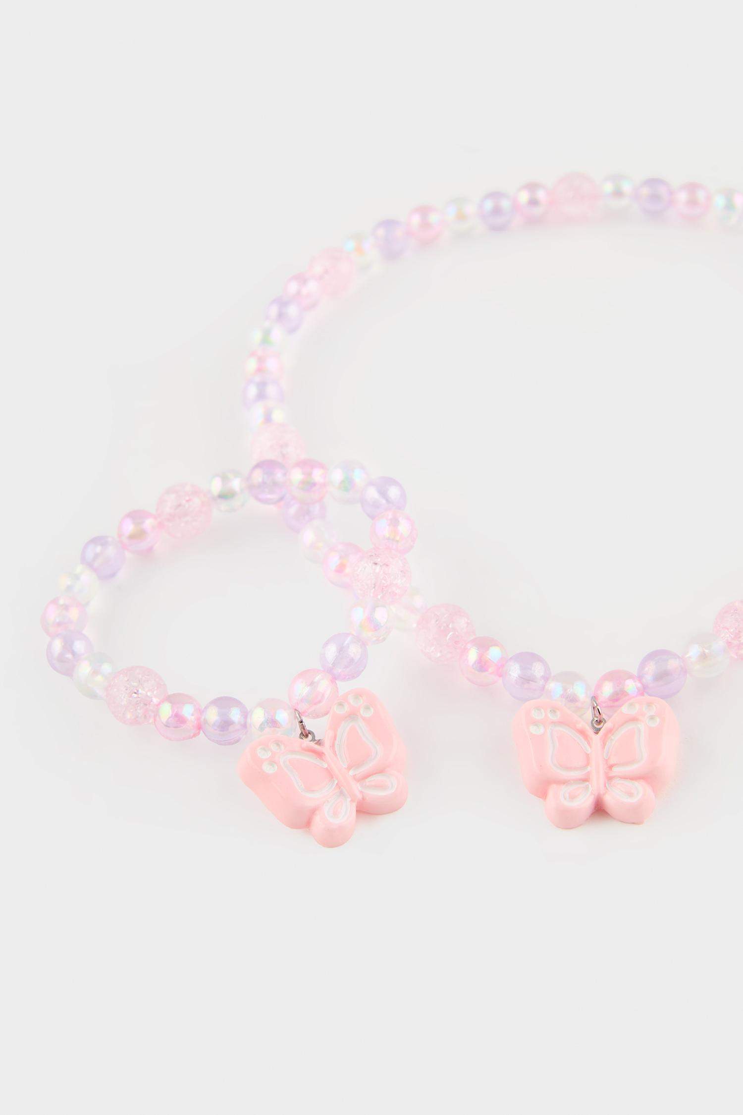 سلسله بناتي على شكل فراشة - قطعتين