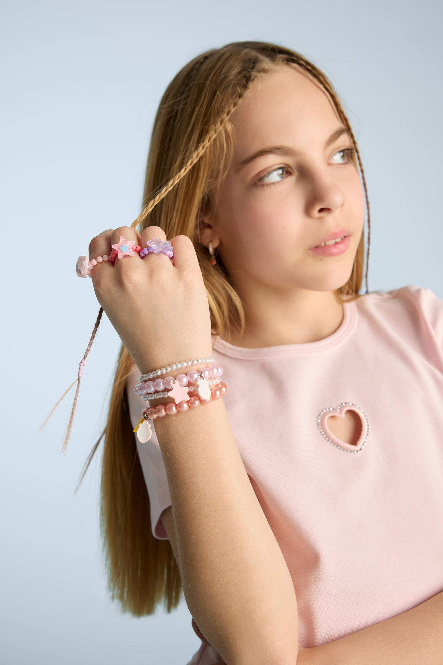 Girl 5 Piece Colorful Rings