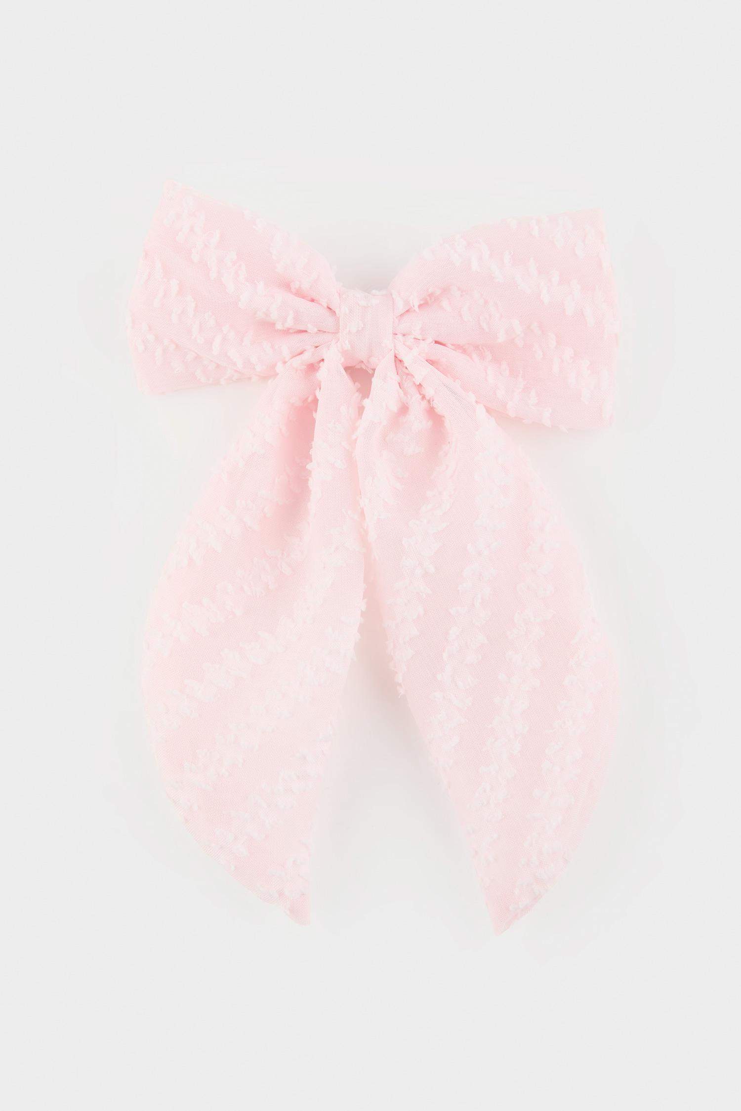 Детская заколка-клипса с разноцветной лентой