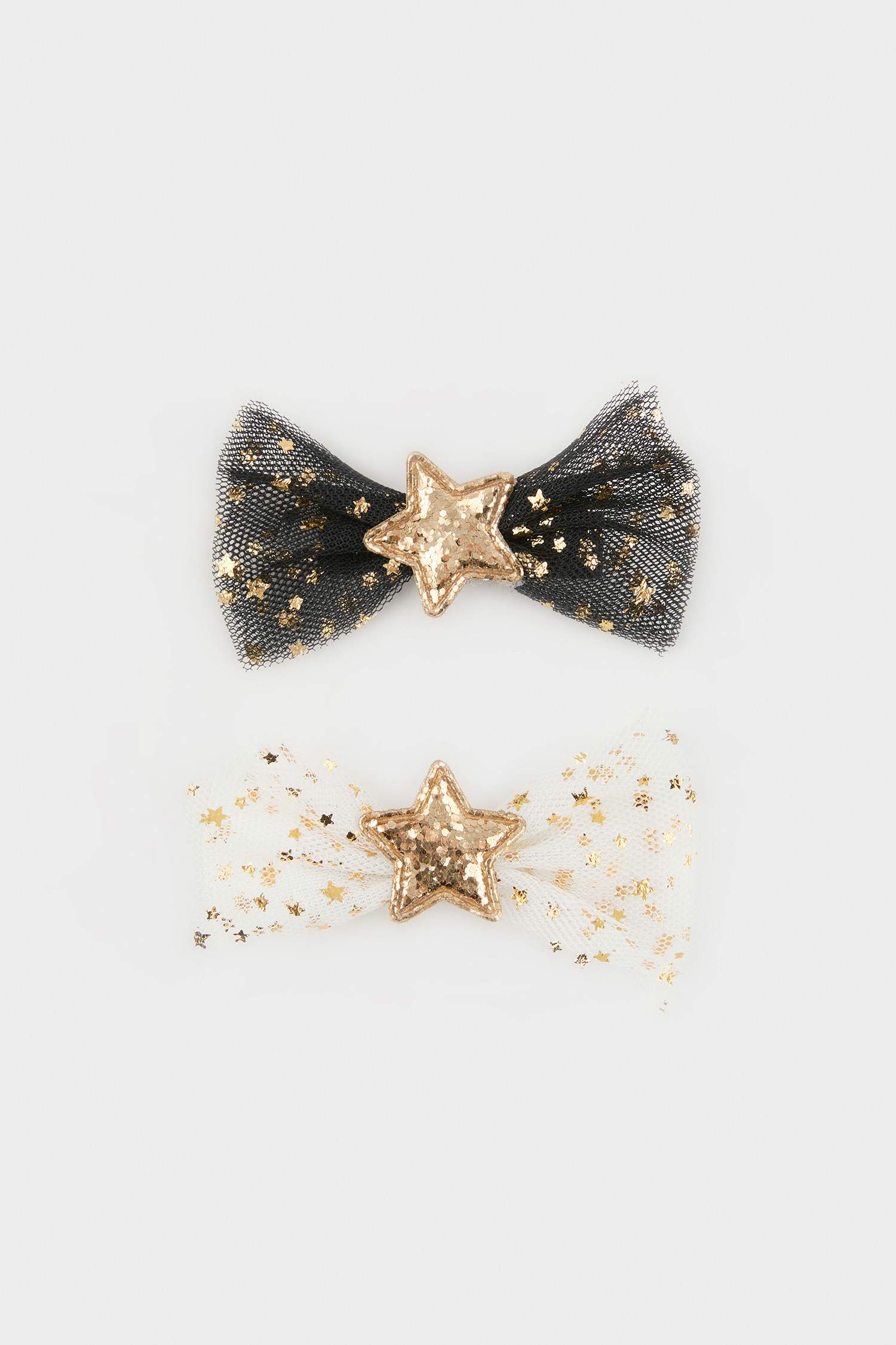 مشبك شعر بناتي ذهبي - قطعتين