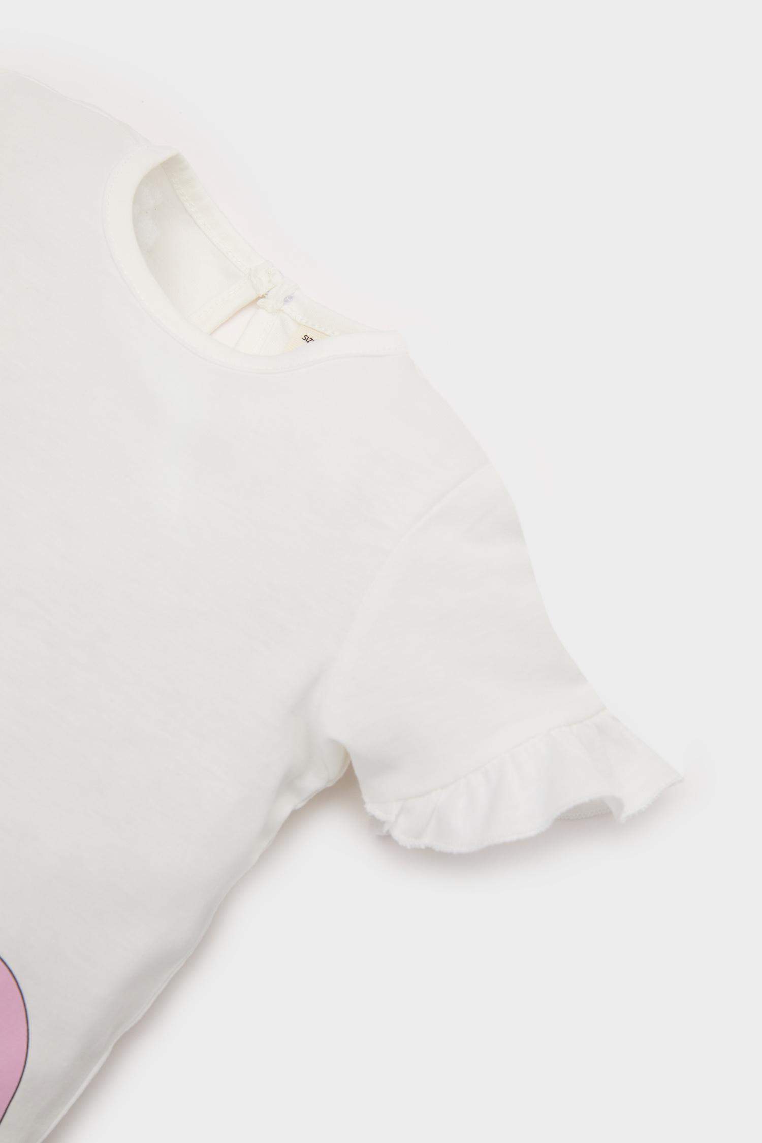 Ensemble T-shirt imprimé avec Pantalon et Bandeau pour bébé fille