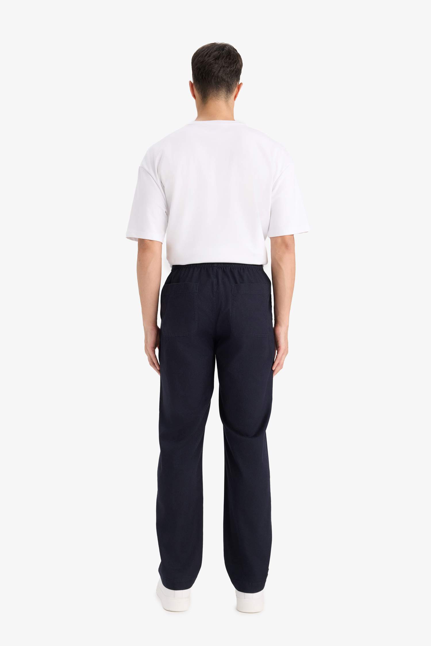 Relax Fit Regular Hem Flanel Trousers