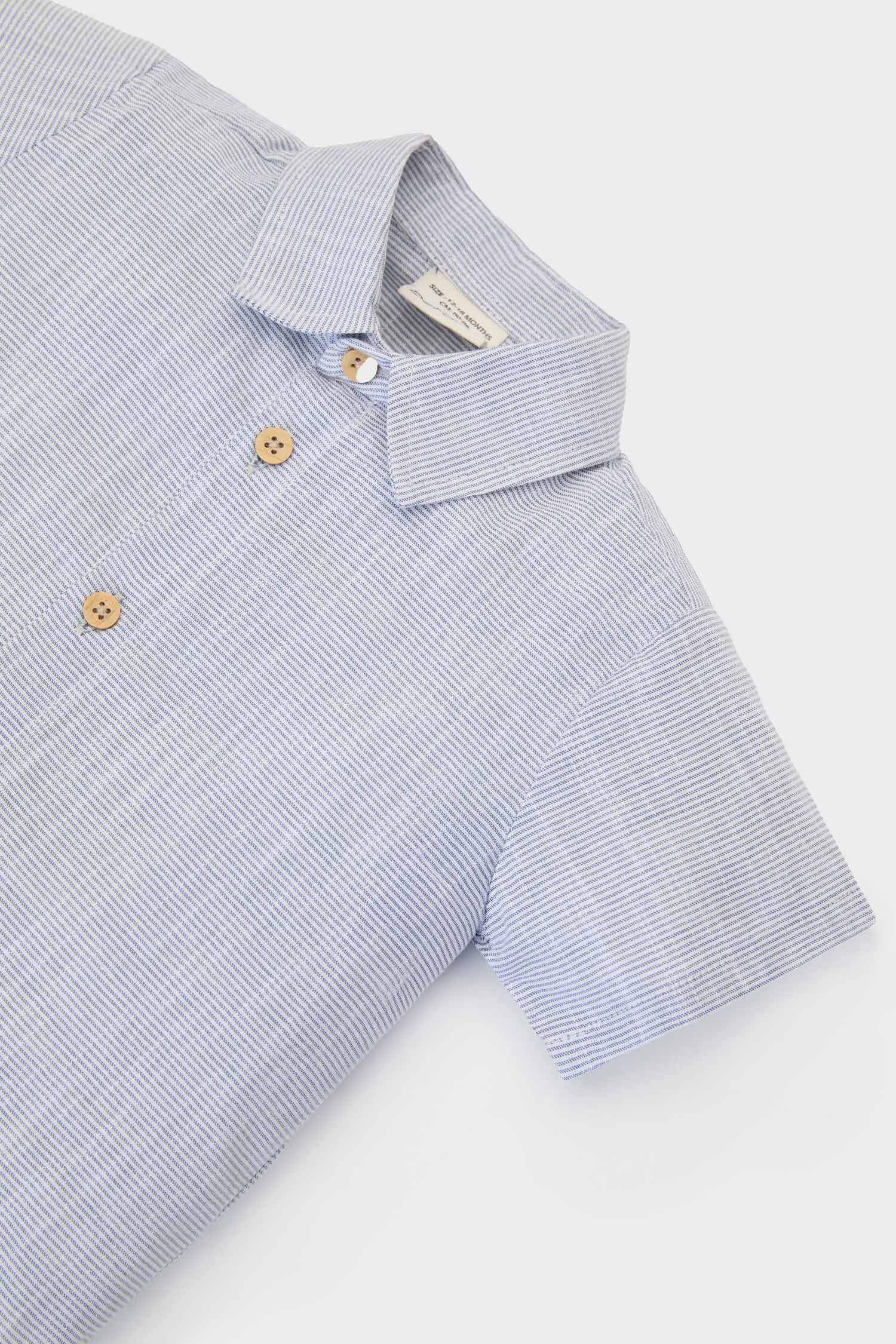 Erkek Bebek 2'li Takım Kısa Kollu Gömlek Şort