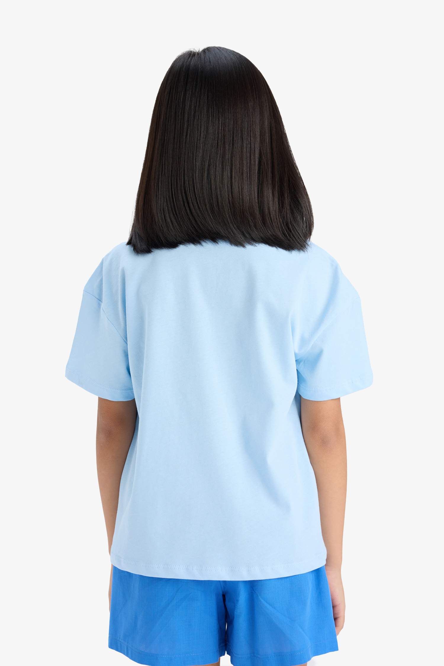 Қыздарға Snoopy дөңгелек жаға қысқа жеңді Қысқа жеңді футболка