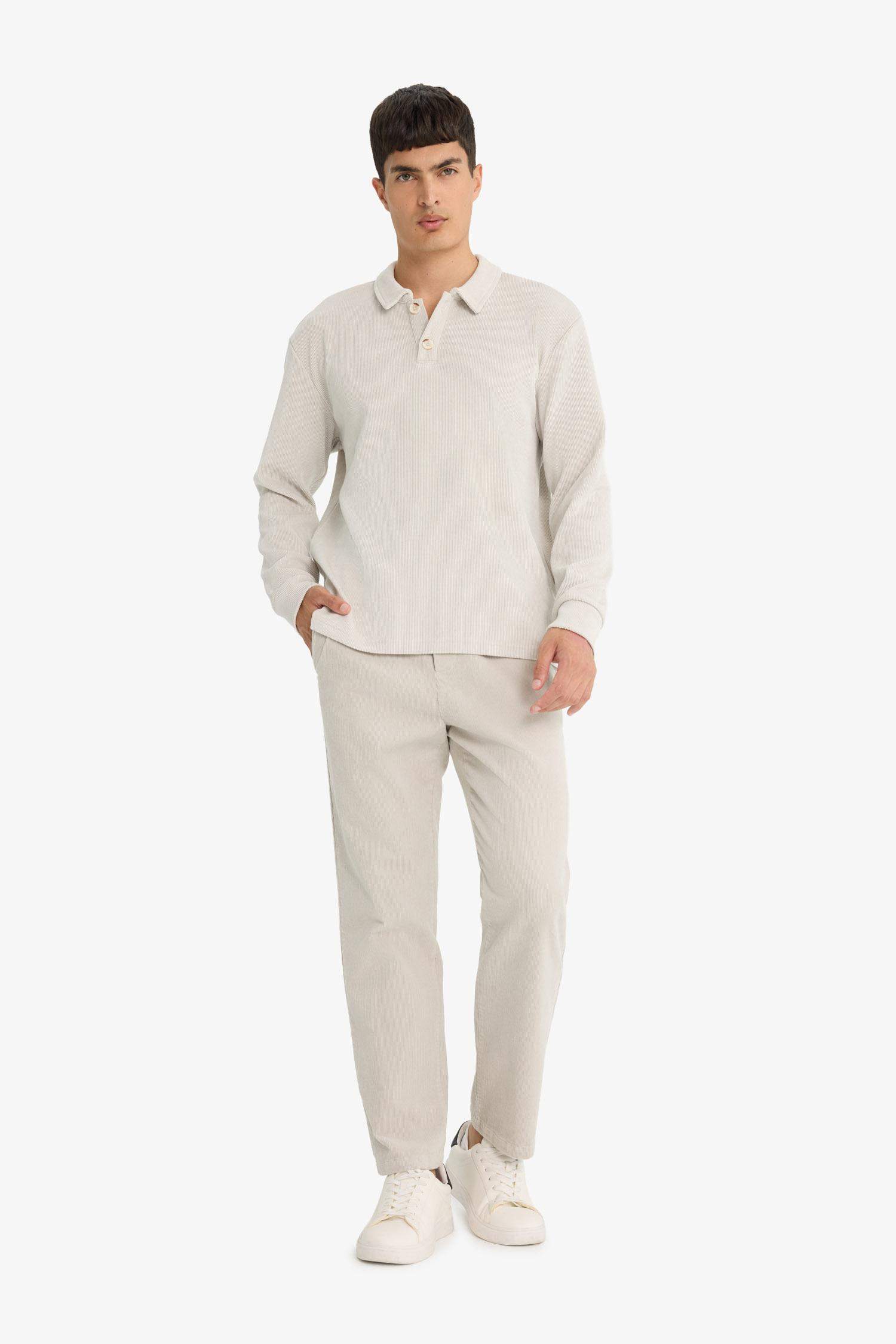 Relax Fit Düz Paça Pantolon