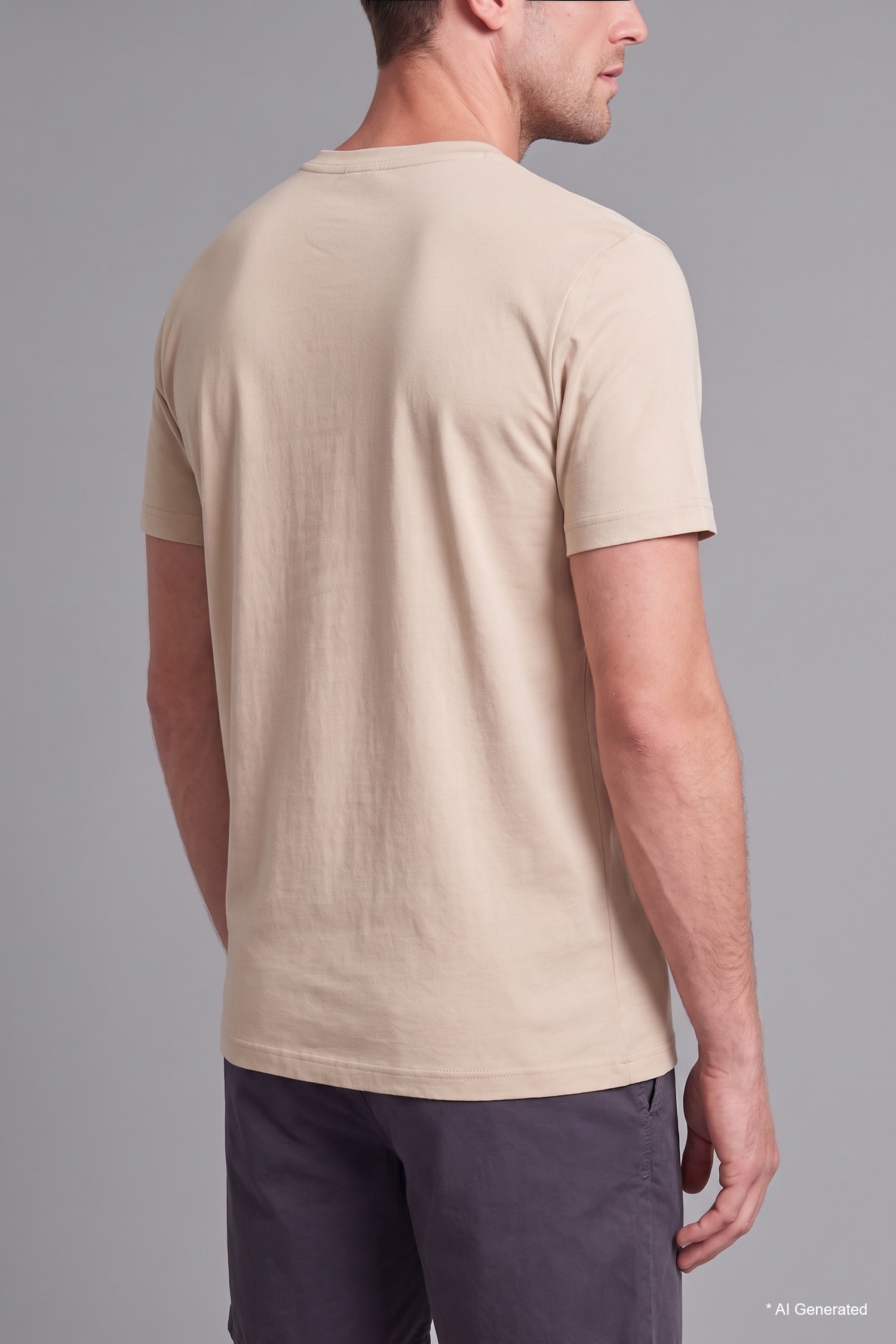 DeFacto Pamuklu Regular Fit Basic Tişört görsel 4