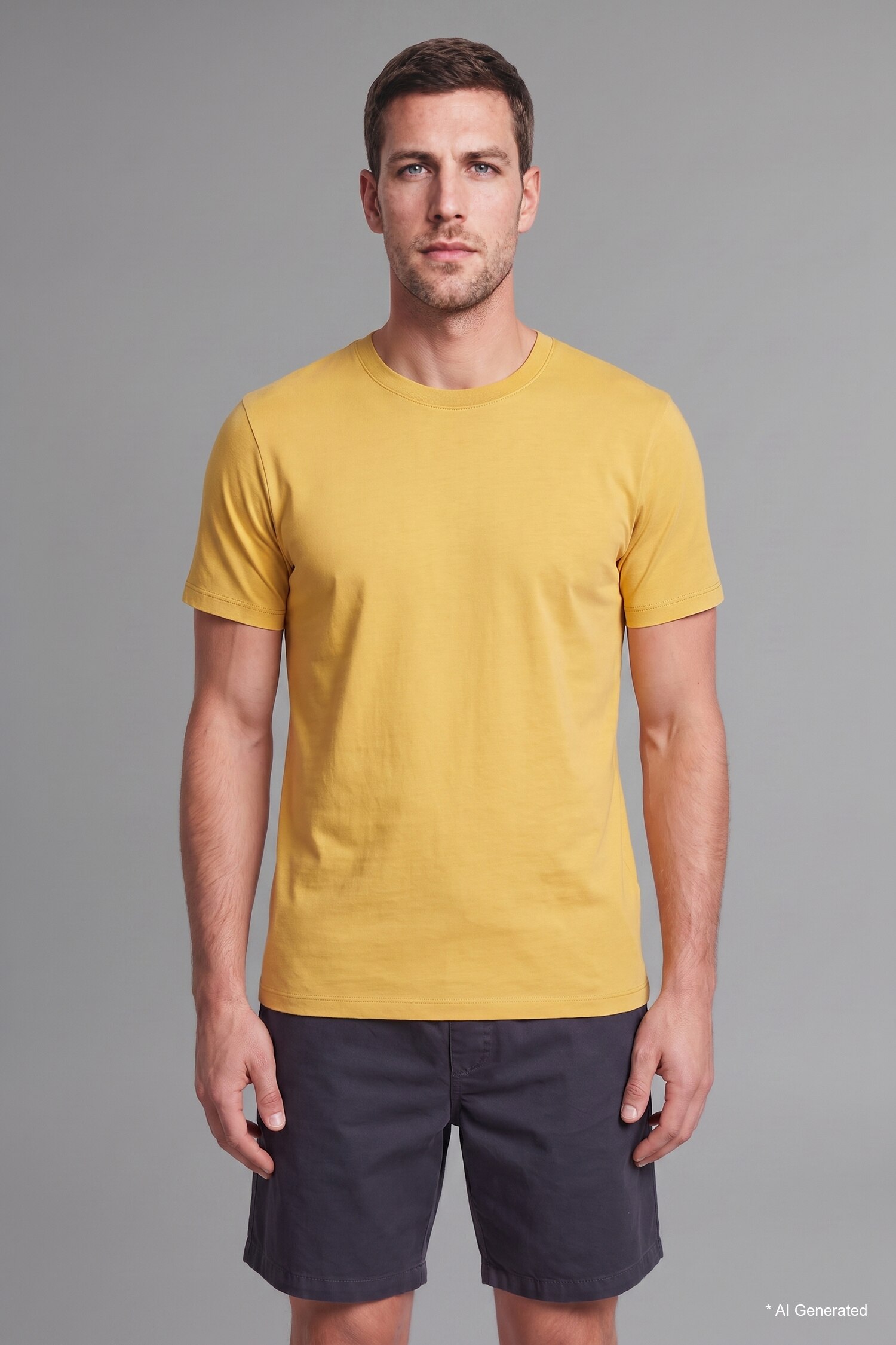 DeFacto Pamuklu Regular Fit Basic Tişört görsel 2