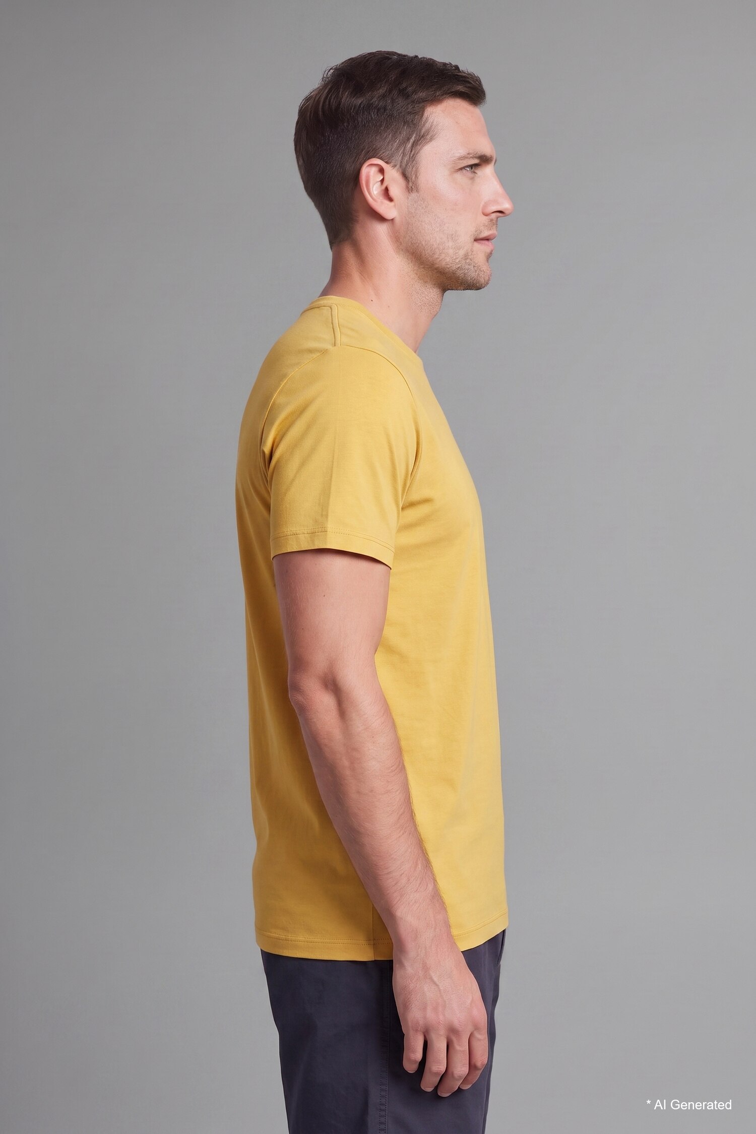 DeFacto Pamuklu Regular Fit Basic Tişört görsel 4