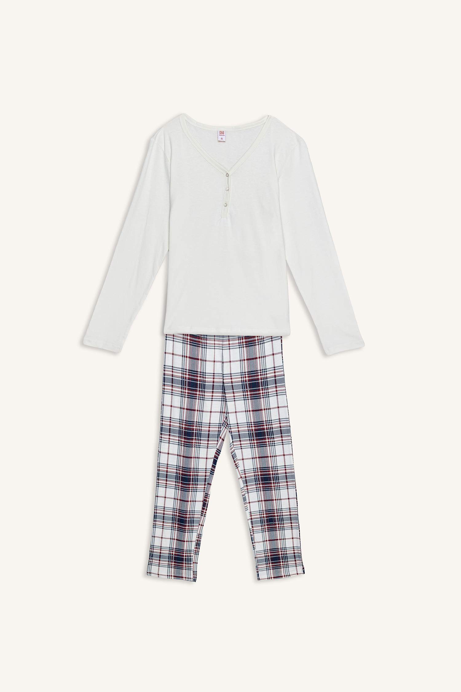 Regular Fit Long Sleeve 2 Pieces Pyjama Set