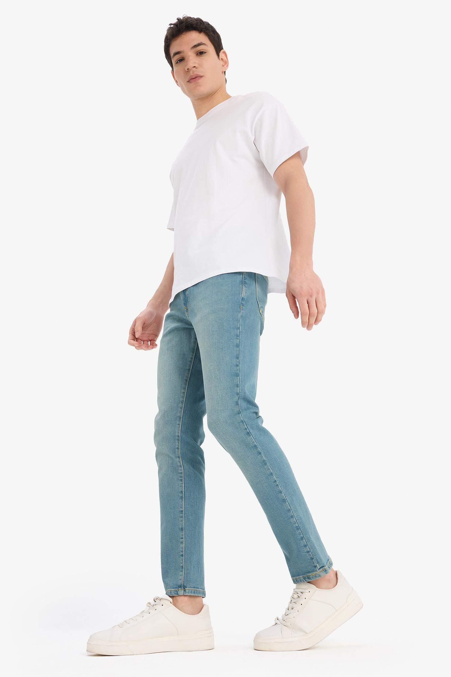 Pedro Slim Fit Dar Kalıp Normal Bel Dar Paça Jean Pantolon