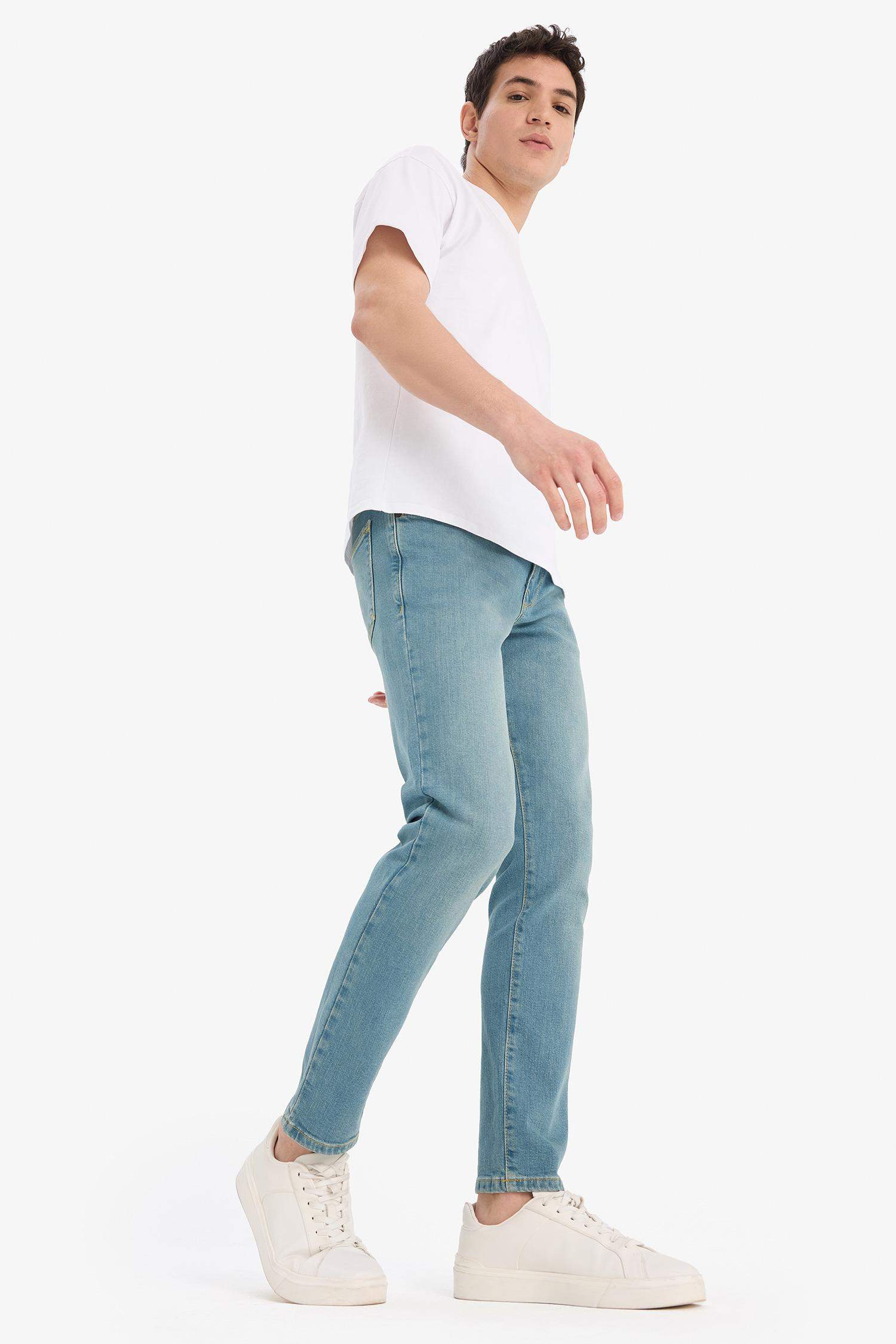 Pedro Slim Fit Dar Kalıp Normal Bel Dar Paça Jean Pantolon