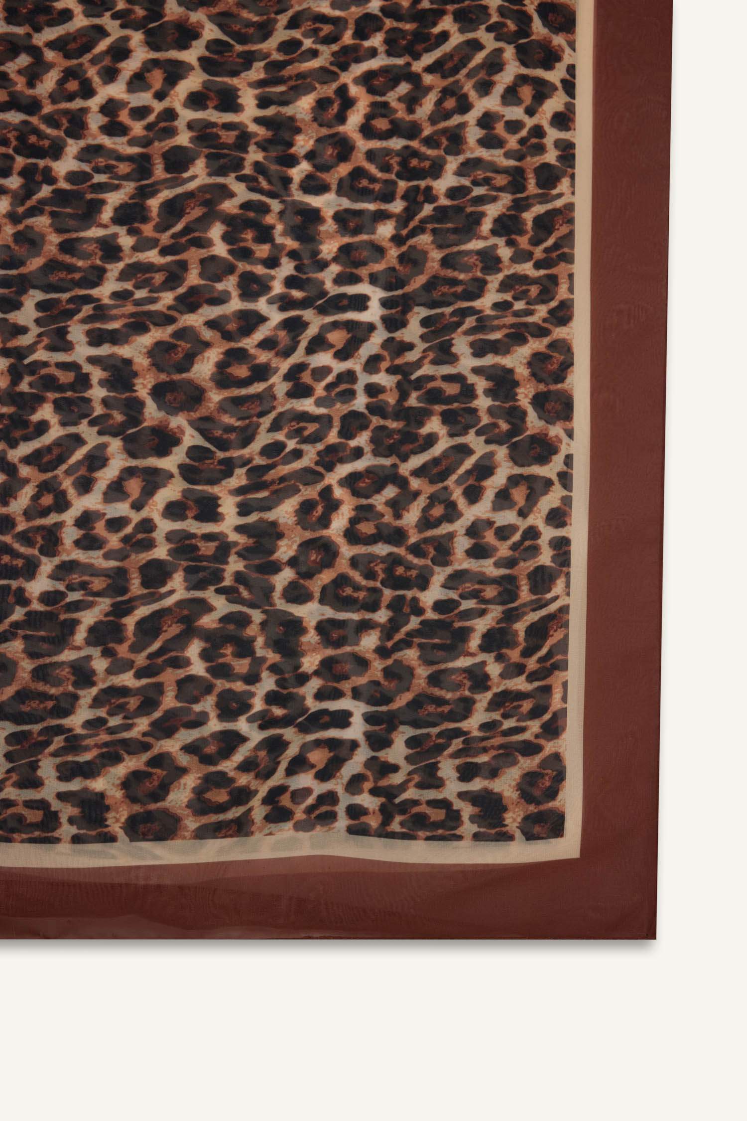 Regular Fit Leopar Desenli Şifon Pareo-Fall in Love
