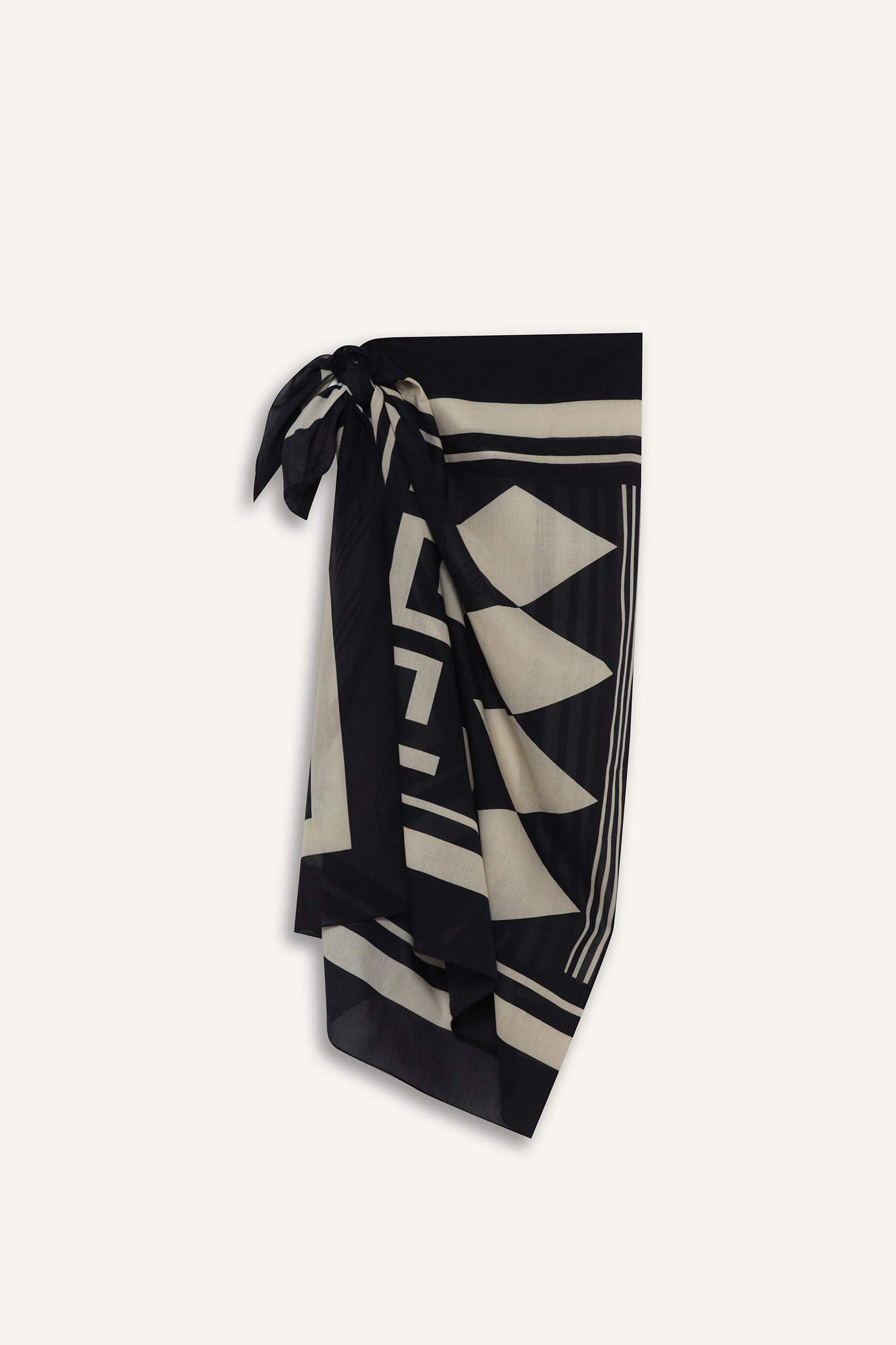 Regular Fit Desenli Pamuklu Pareo-Fall in Love