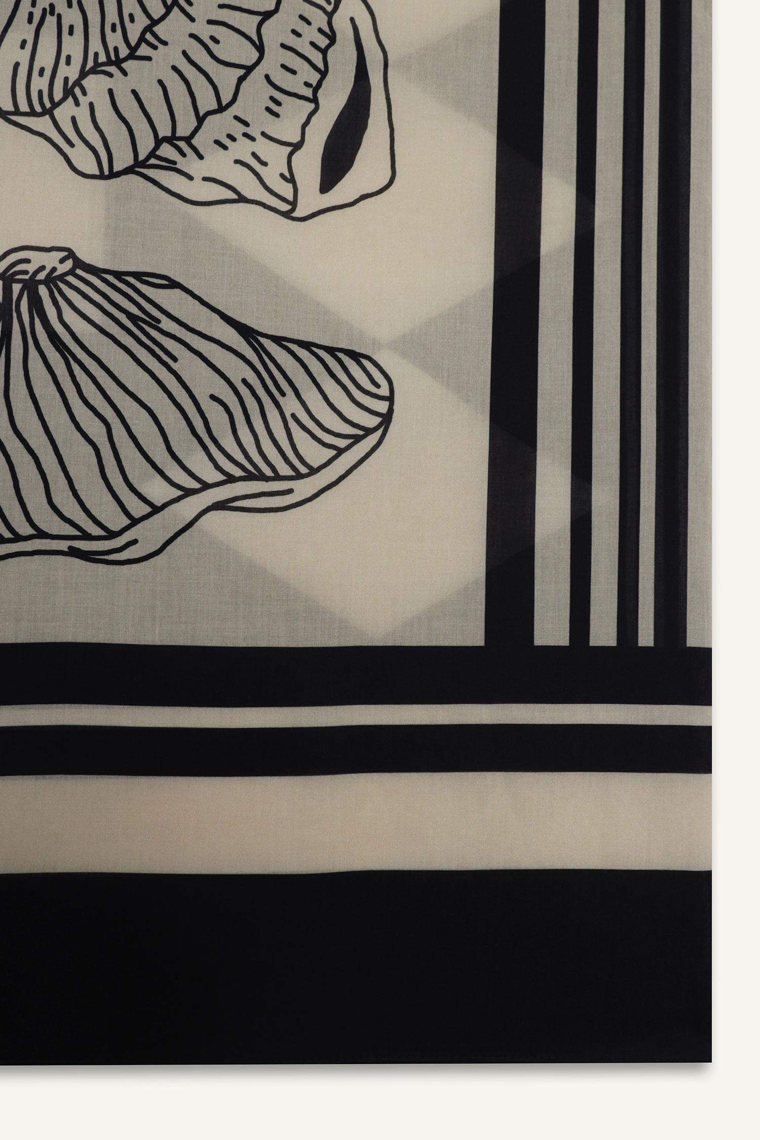 Regular Fit Desenli Pamuklu Pareo-Fall in Love