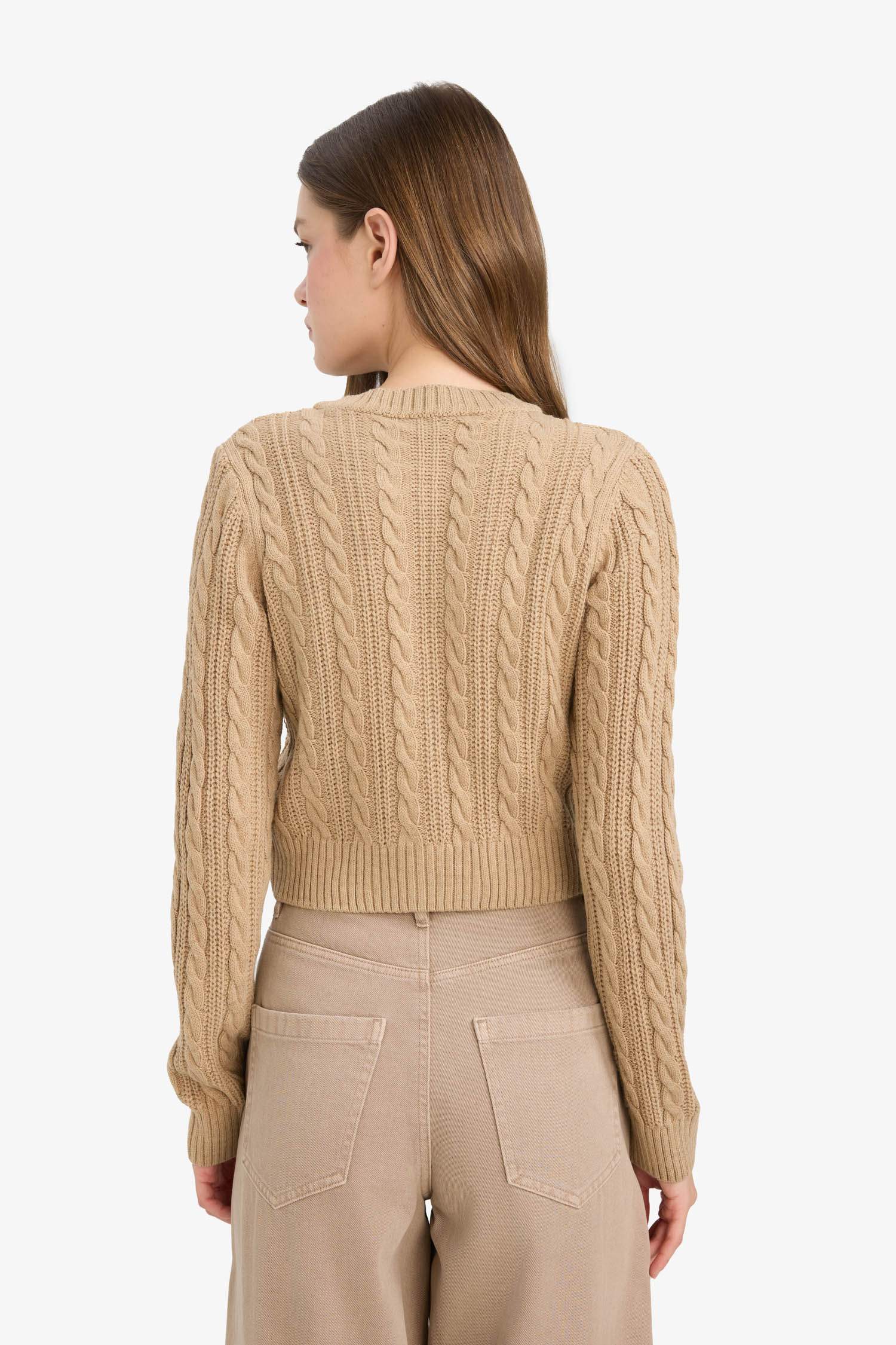 Coool Regular Fit Bisiklet Yaka Düğmeli Triko Hırka