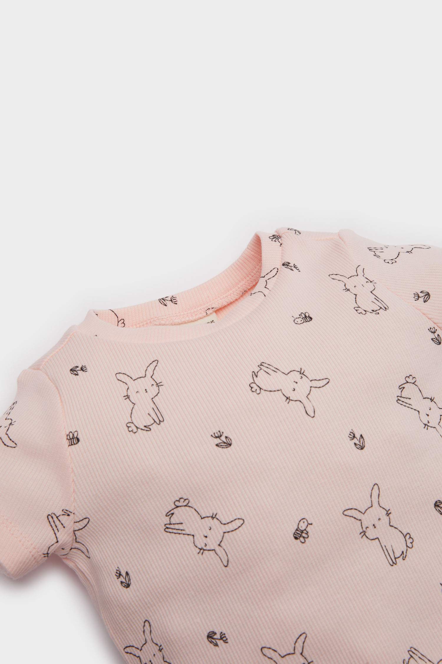 Baby Girl Snap Body Shorts 2 Piece Set