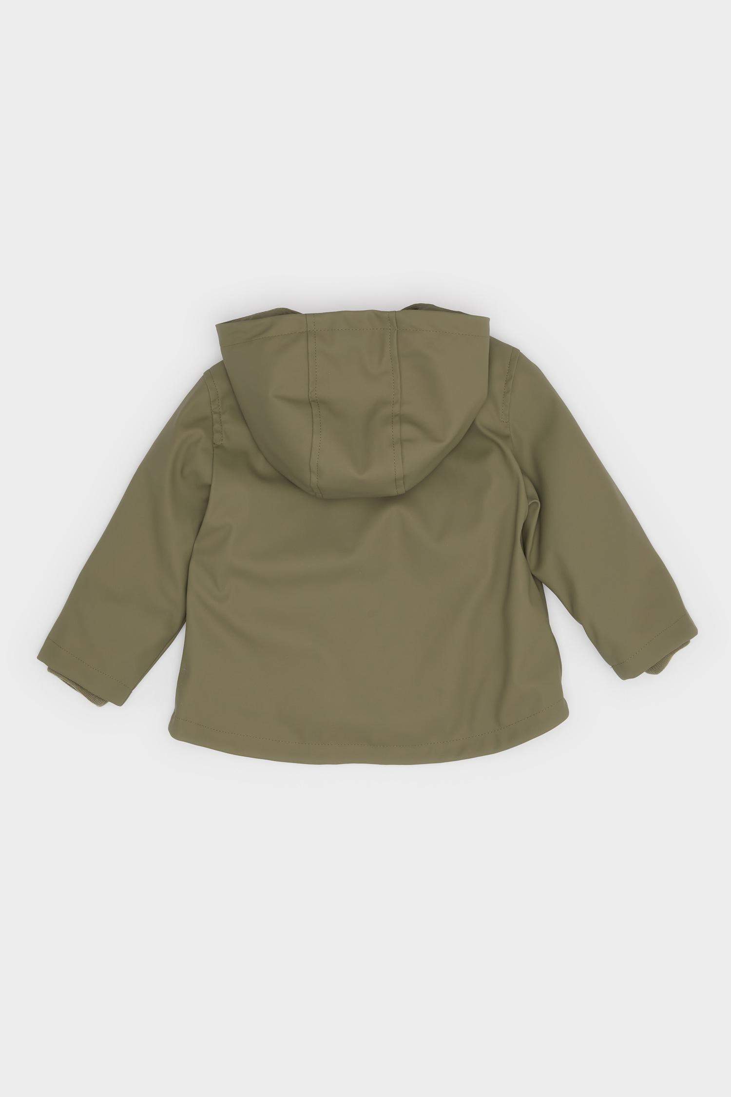 Erkek Bebek Su Geçirmez Kapüşonlu Çıtçıtlı Fonksiyonel Cepli Mont