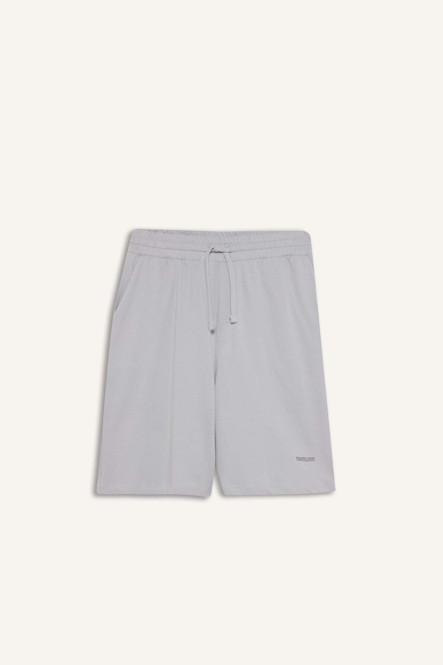 Slim Fit Sweatshirt Fabric Shorts