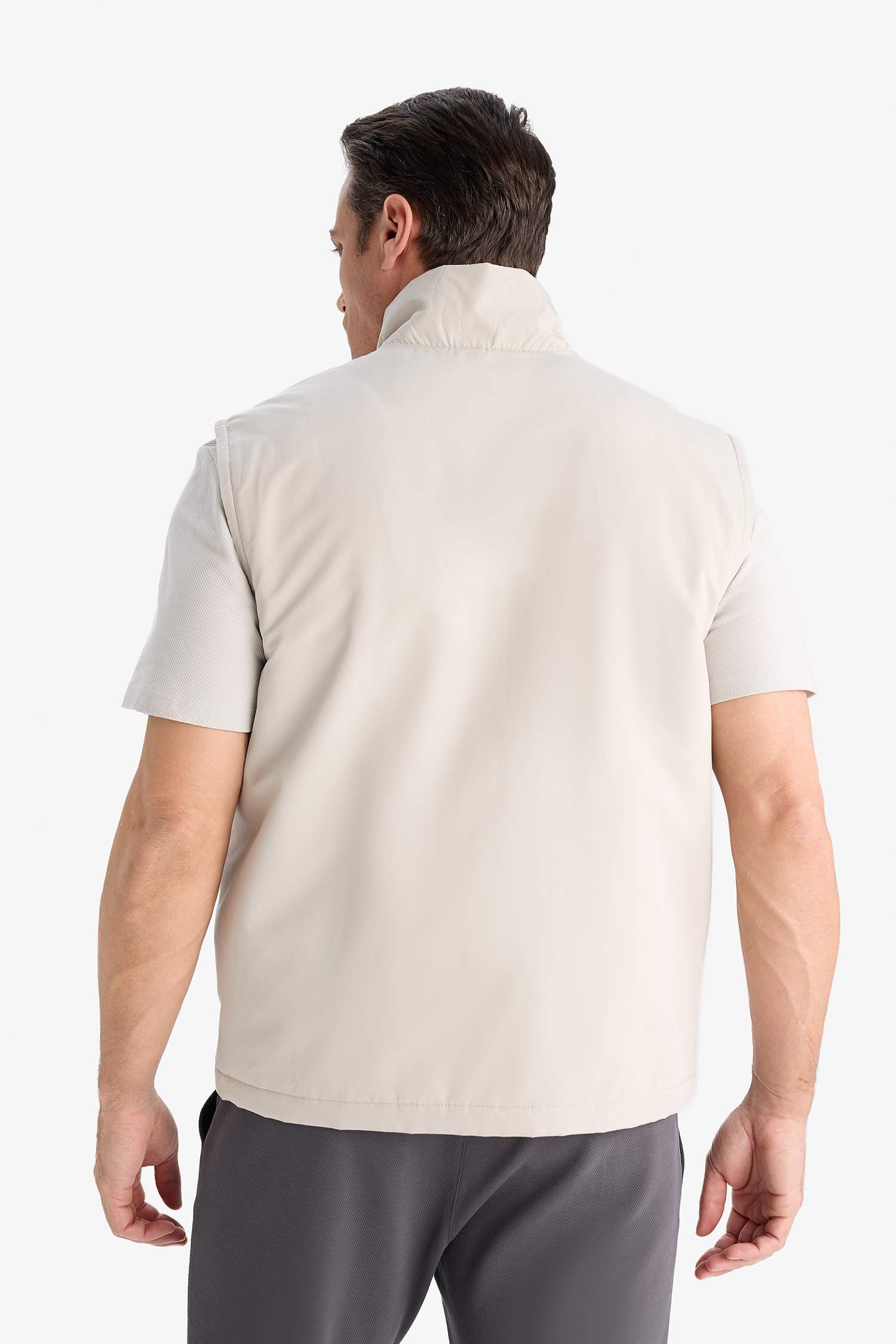 қалыпты пішім биік жаға мақта Жилет