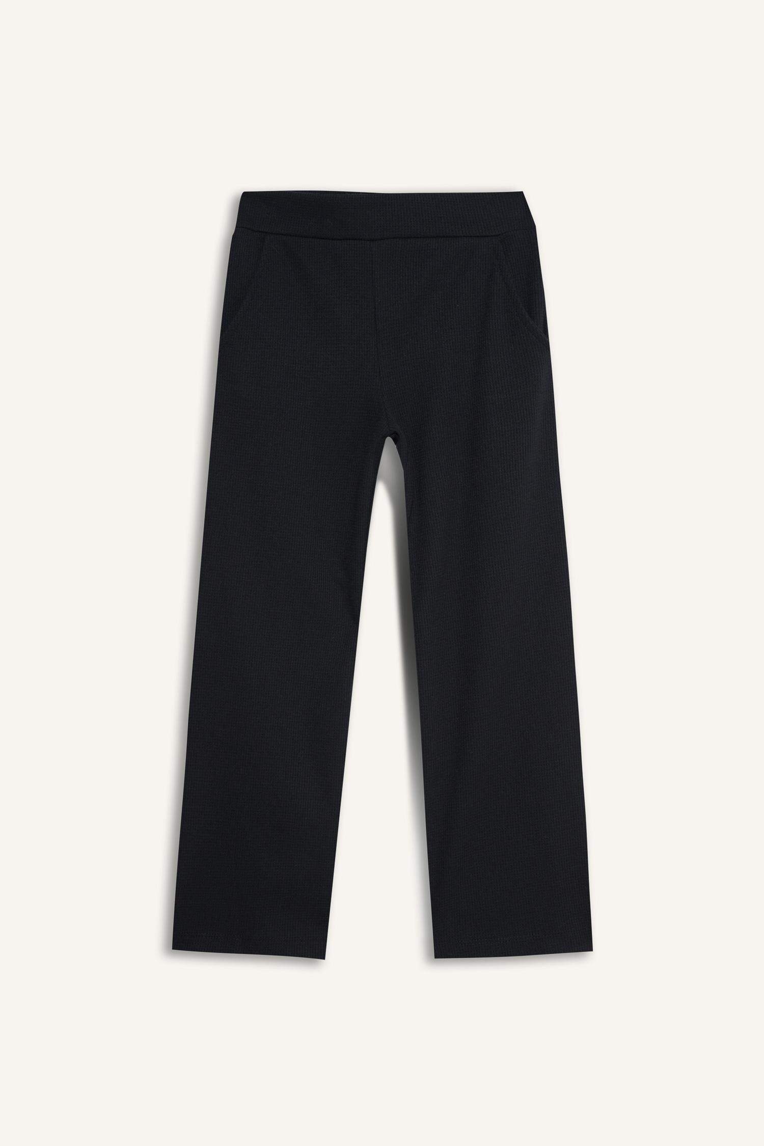 بنطرون بناتي وافل وايد ليج برجل واسع