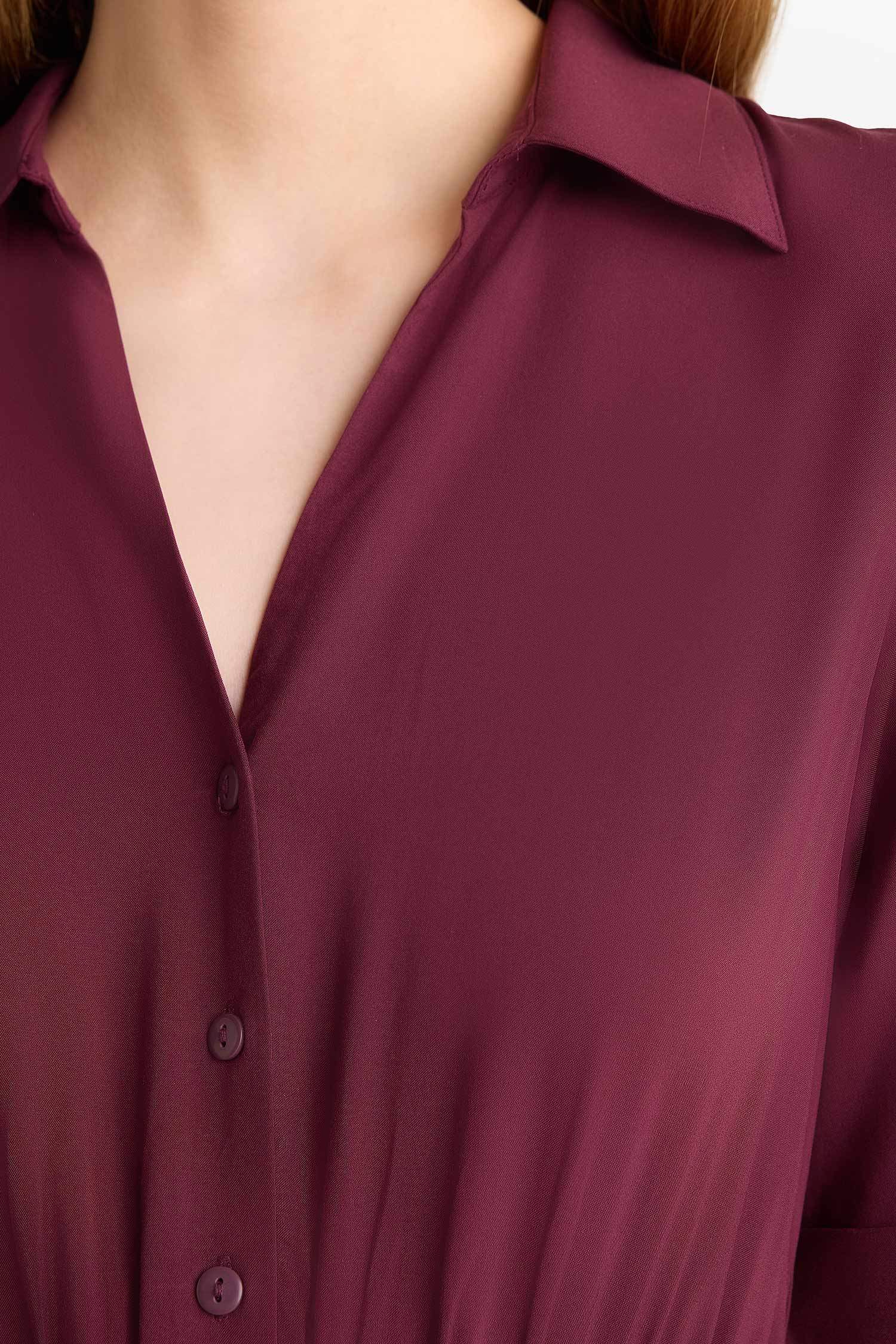 жейде мойыны 3/4 Жең Қысқа жеңді тоқылған көйлек