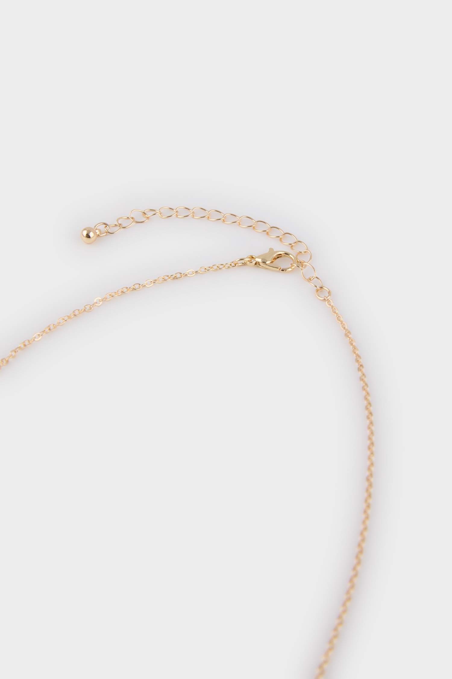 قلادة نسائي ذهبي فلورال