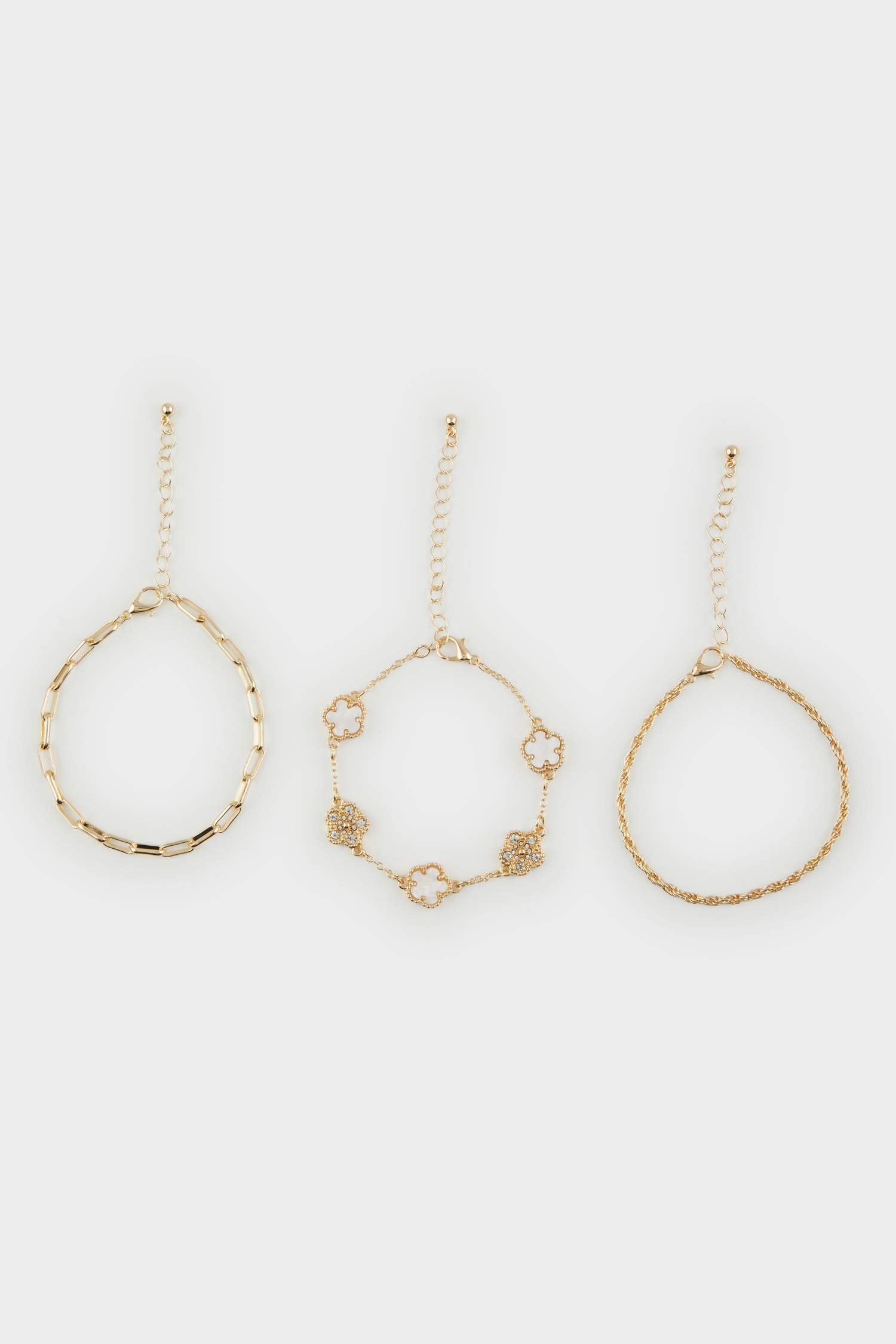 Woman 3 Piece Gold Bracelet