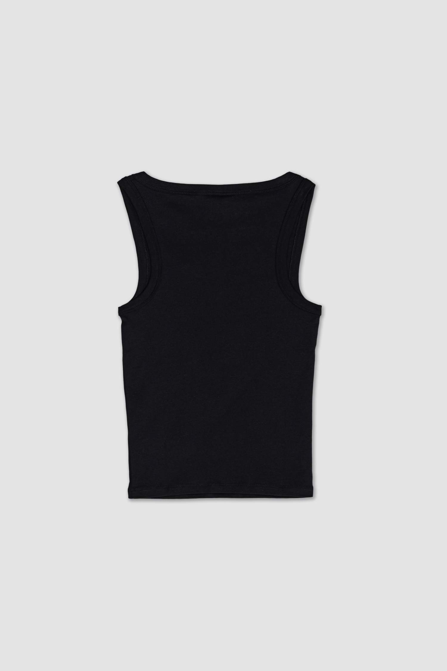 Slim Fit Basic Camisole Round Collar Tank Top