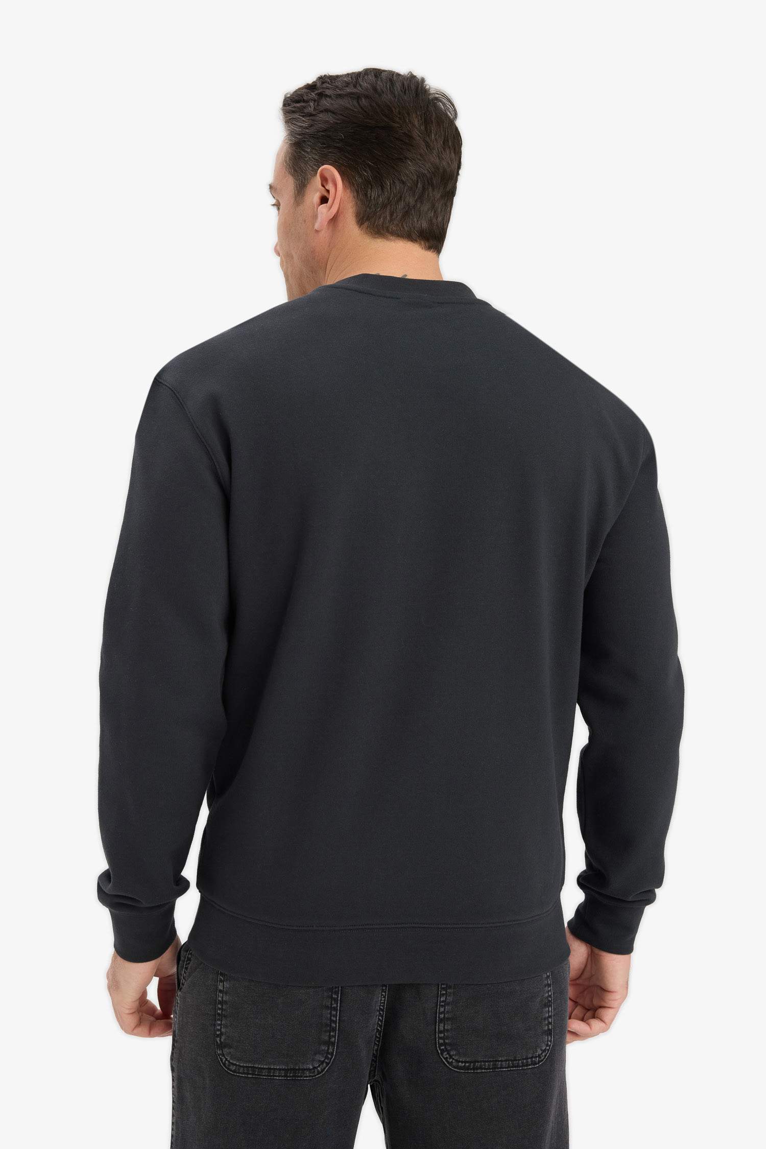 Cotton Regular Fit Crew Neck Sweatshirt